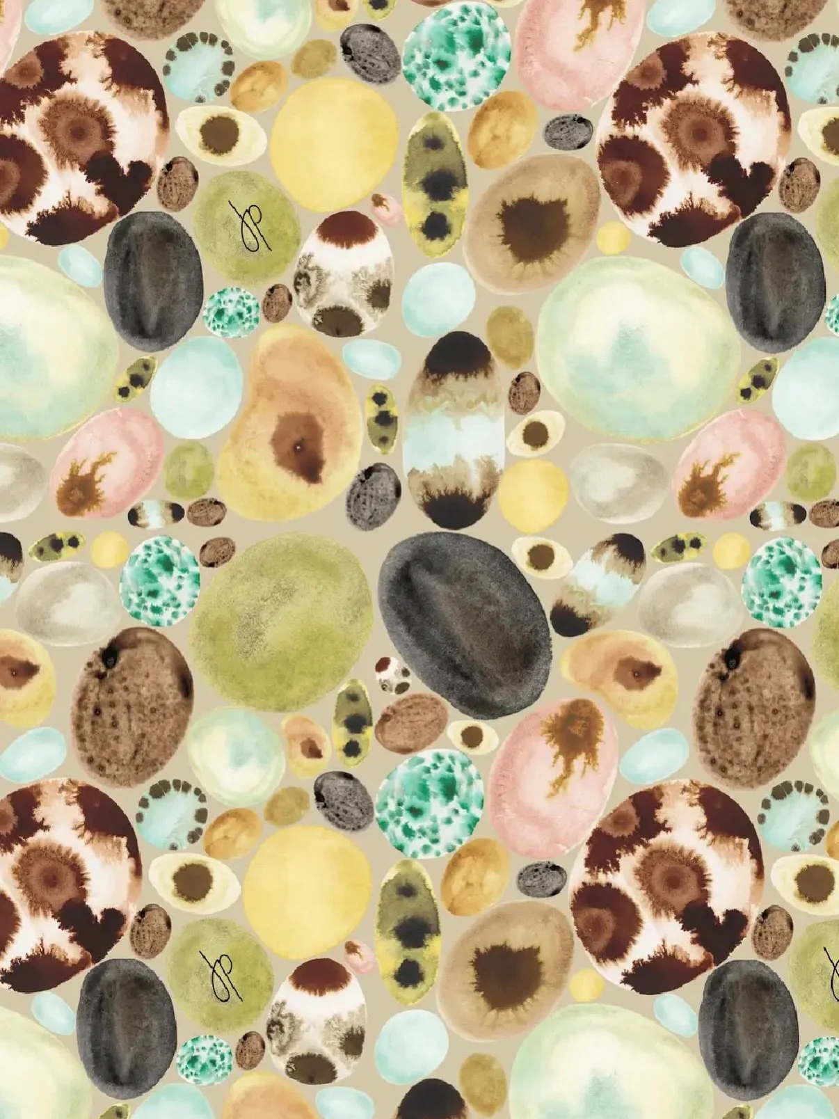 Earlier this year I was approached by @janepopejewelry to create some exclusive designs to be used on wrapping paper for upcoming holiday season. I so admire the organic nature and feeling of Jane&rsquo;s collection so was excited to hear what she ha