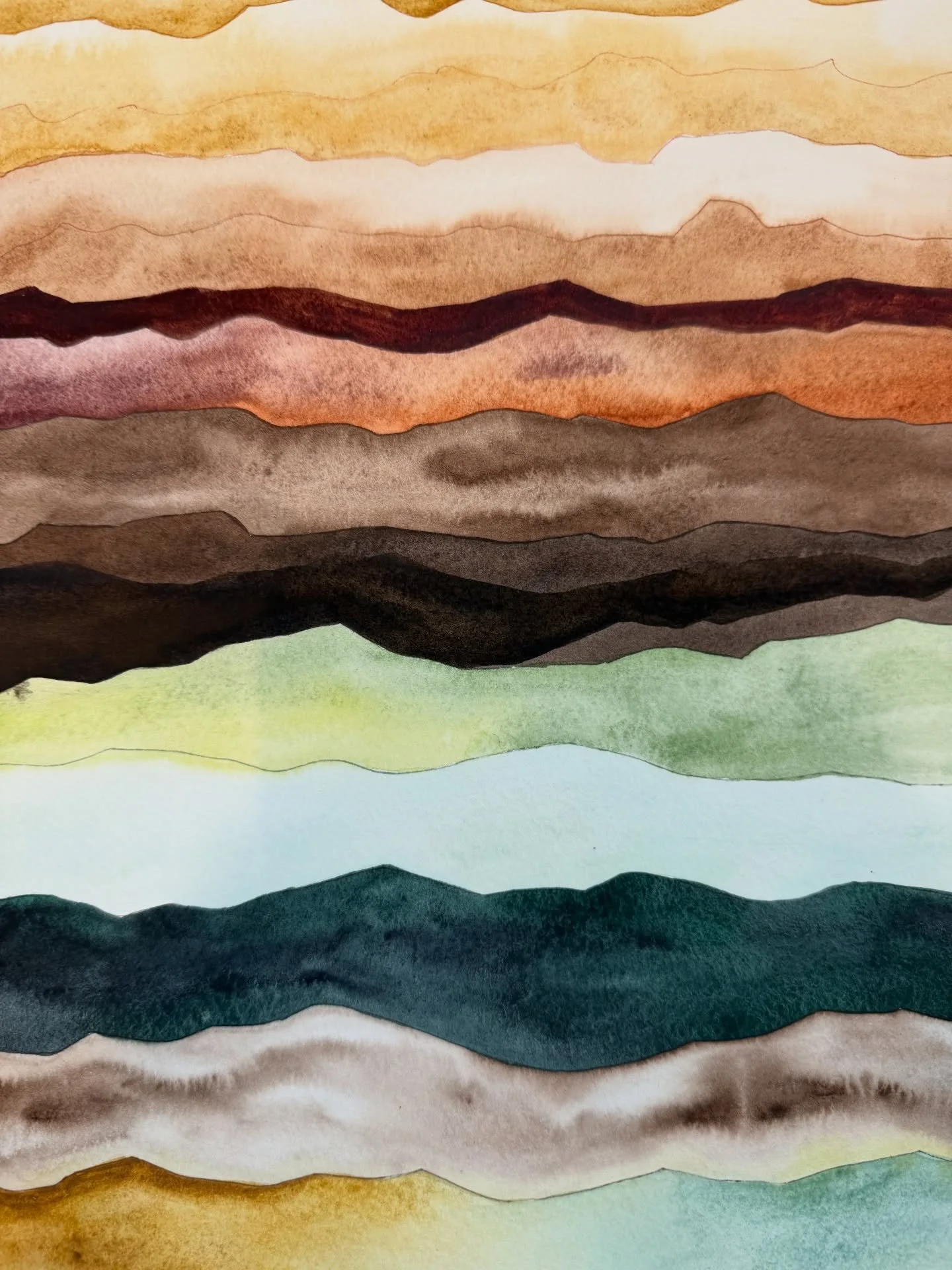 One of the original paintings created for @janepopejewelry wrapping paper patterns. Out of the box for me but I love it.