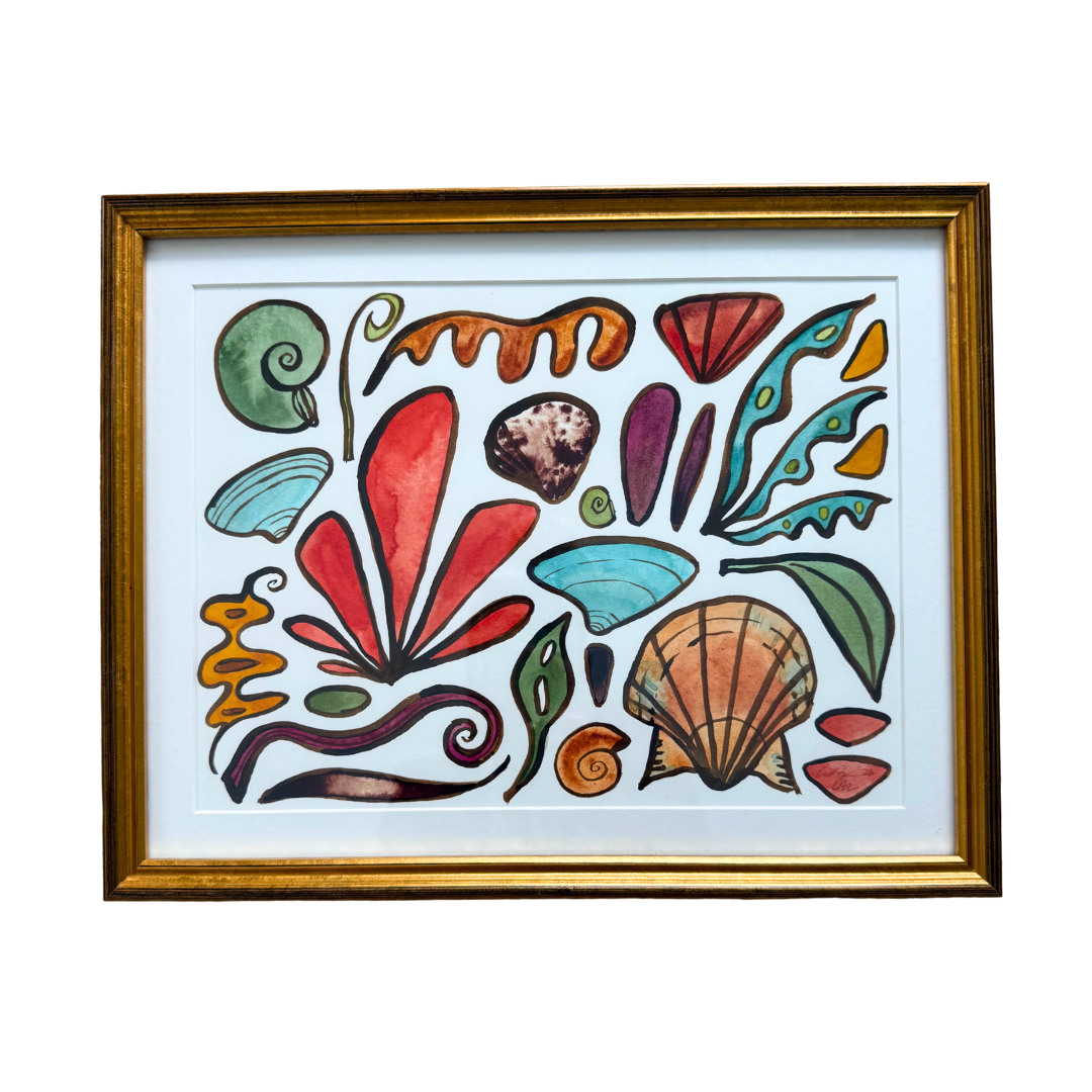Abstract Sea Life Landscape