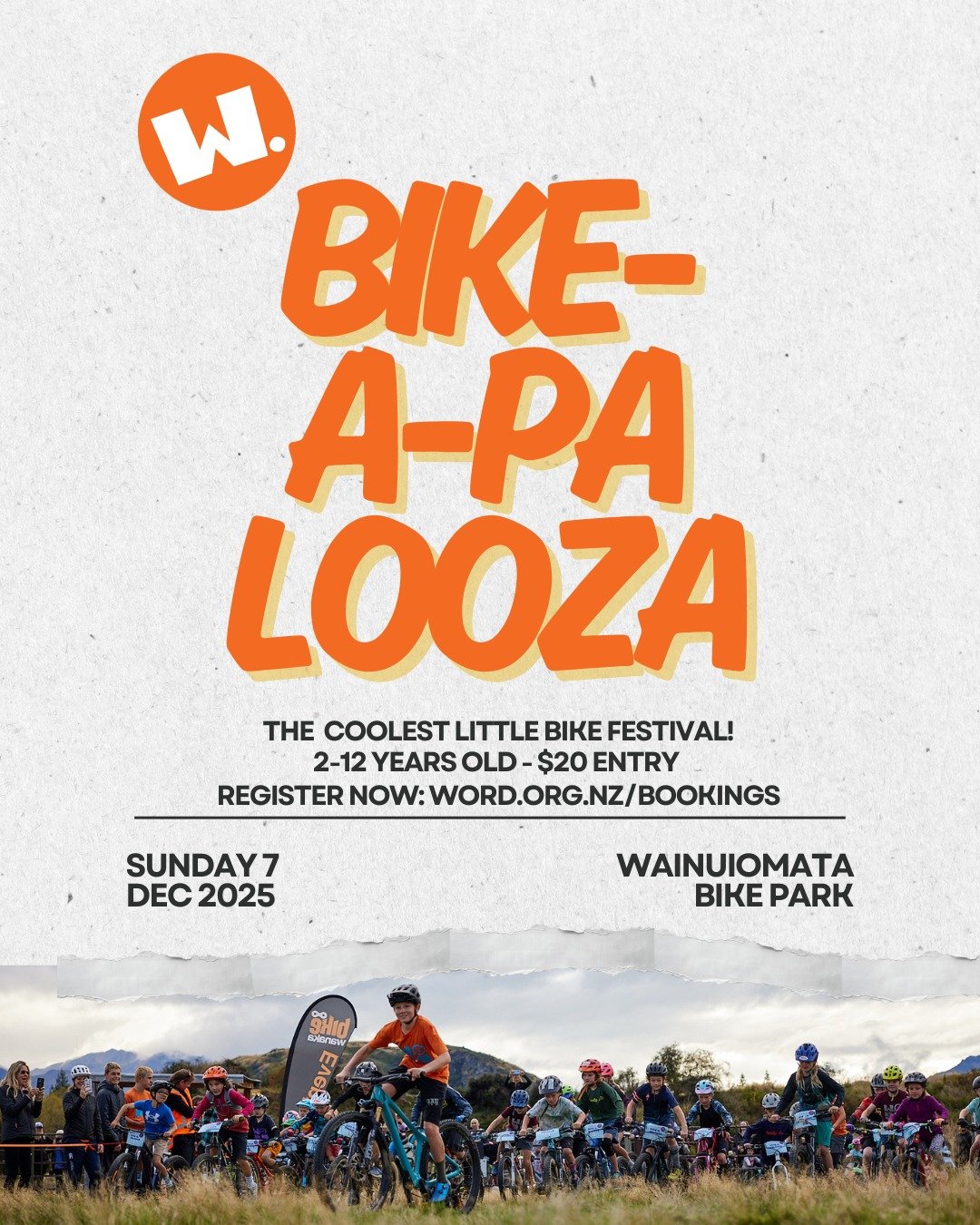 🚨BIG NEWS: The coolest little bike festival for 2-12 year olds is back! 

✅Entries are open now!

🎉Jump online and grab your spot in New Zealand&rsquo;s raddest, most brilliant mountain bike event, for kids: by kids!

#wordwhanau #mountainbikerace 