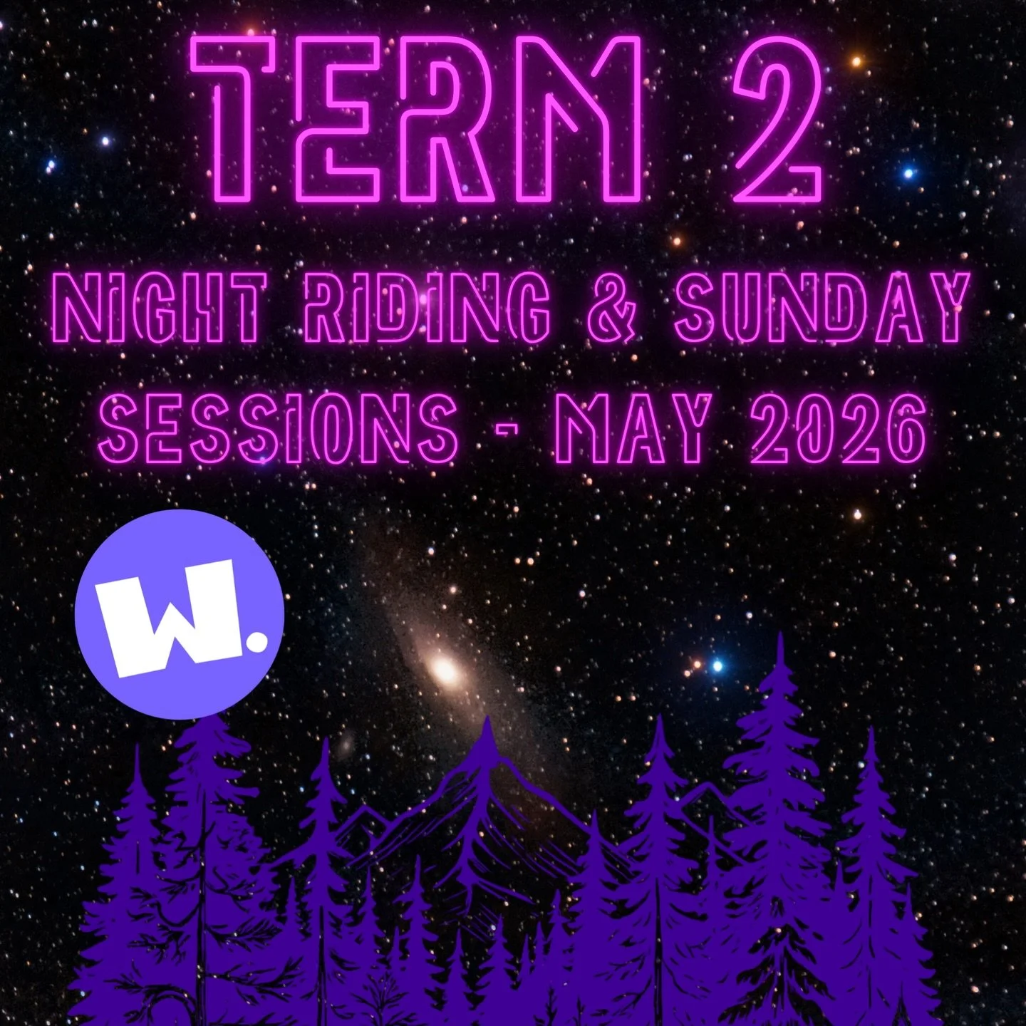 🚨 TERM 2 goes live tonight! Night riding and Sunday sessions! Super limited spots available. Only 8 places in each age group. Set your alarms!! These will sell out ⏰