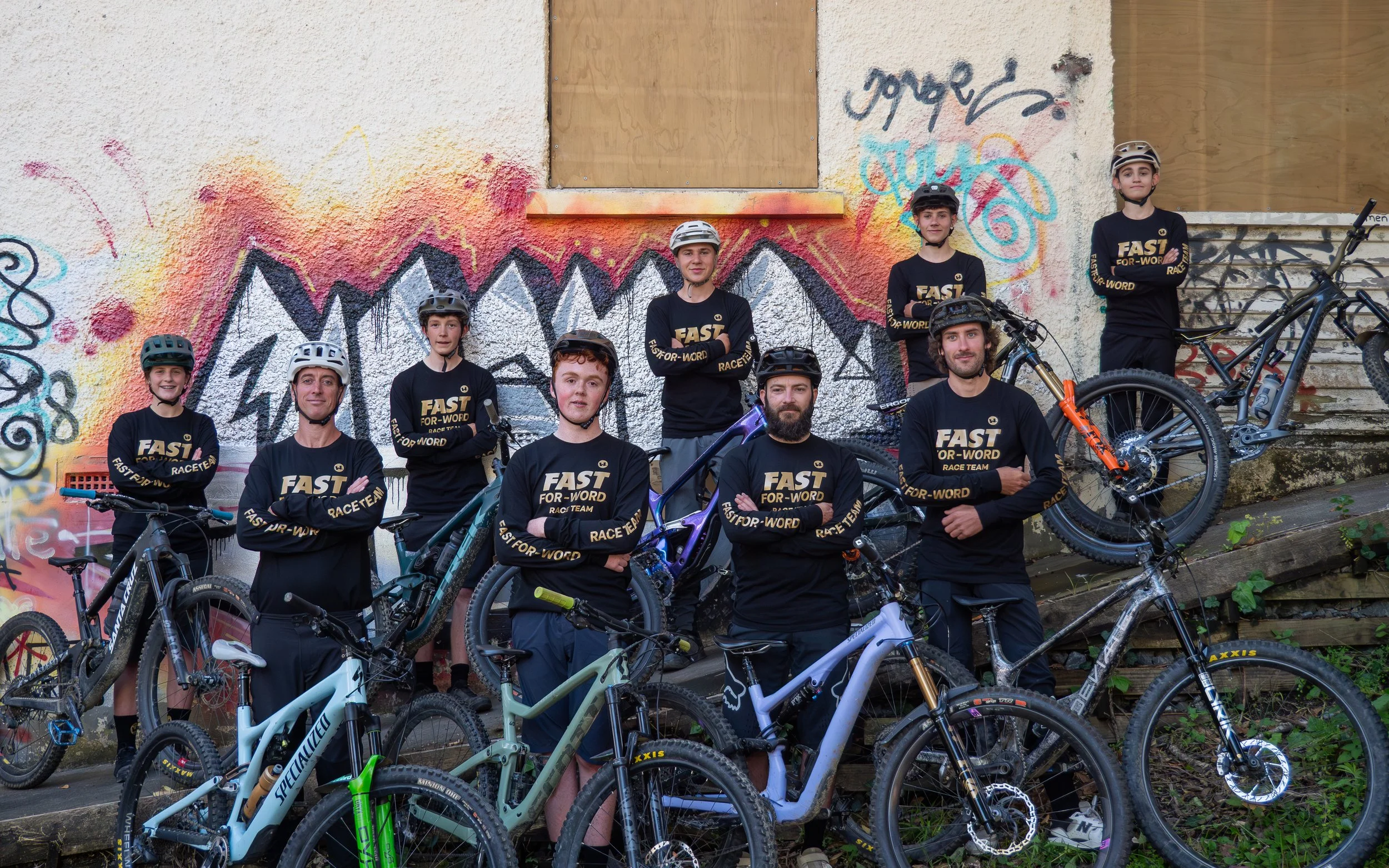 Words Fast ForWORD race team, good humans and good riders