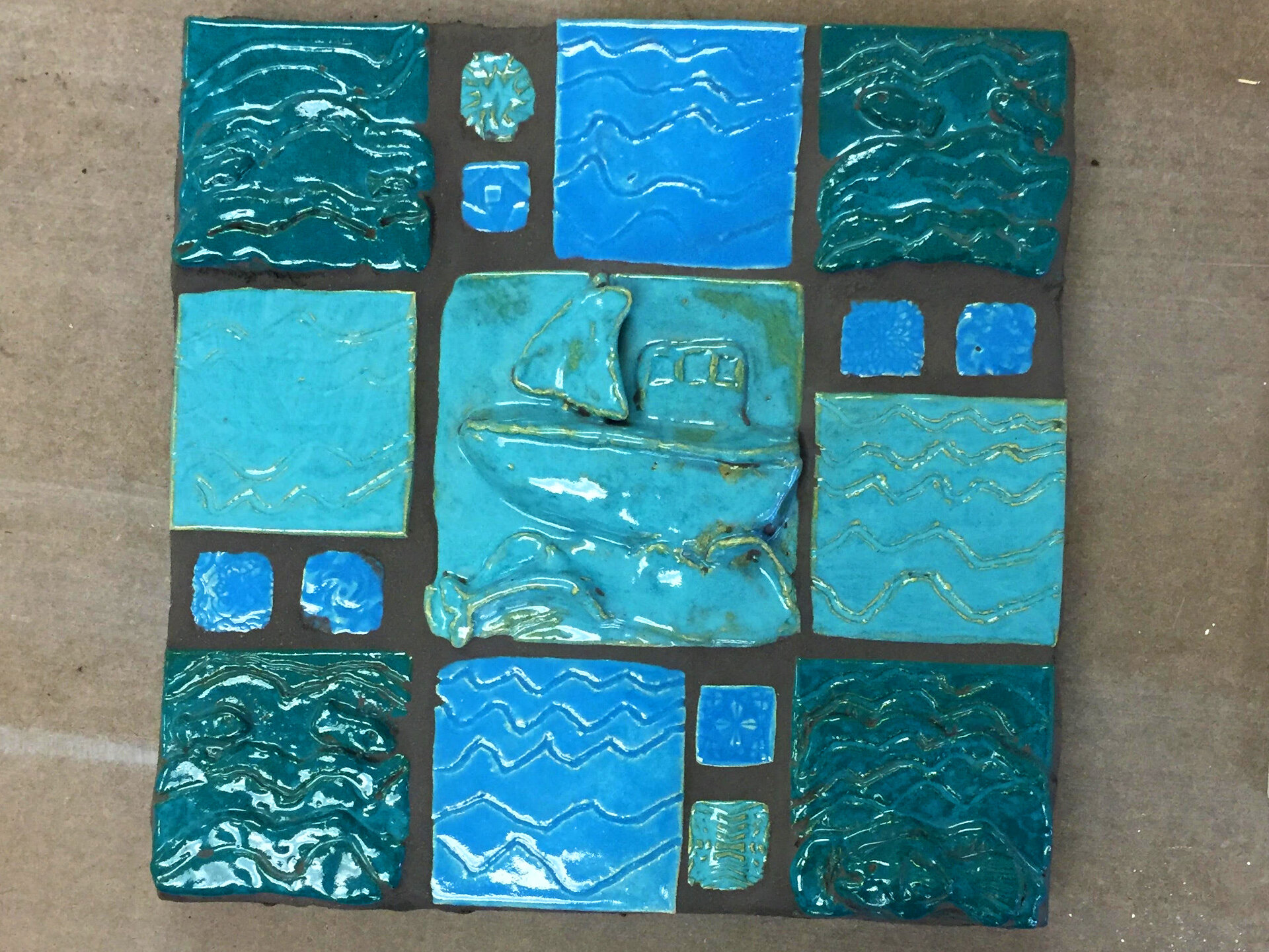 Valerie Alcaraz's Ceramic Mosaic Piece