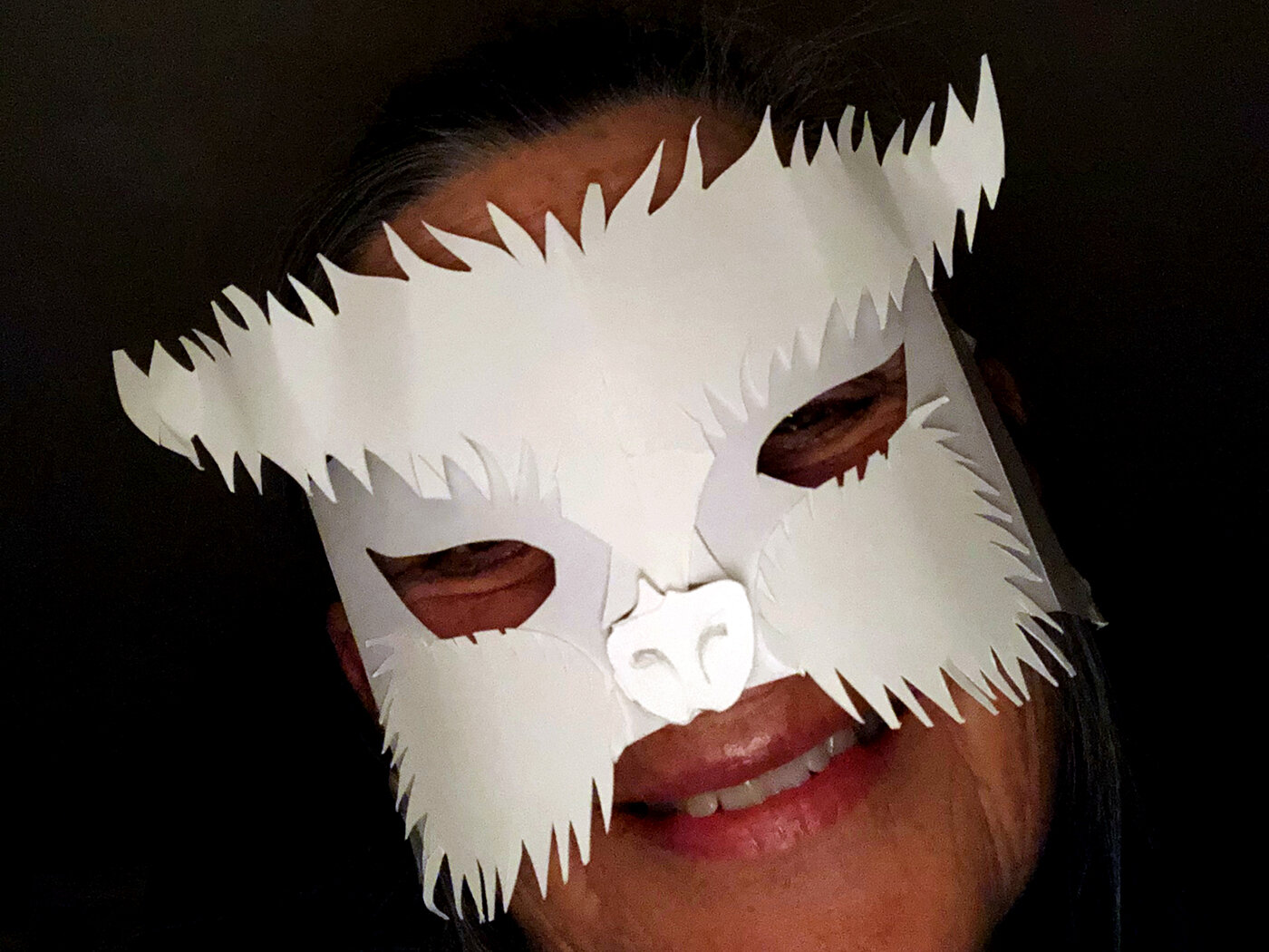 Half Face Cat Mask