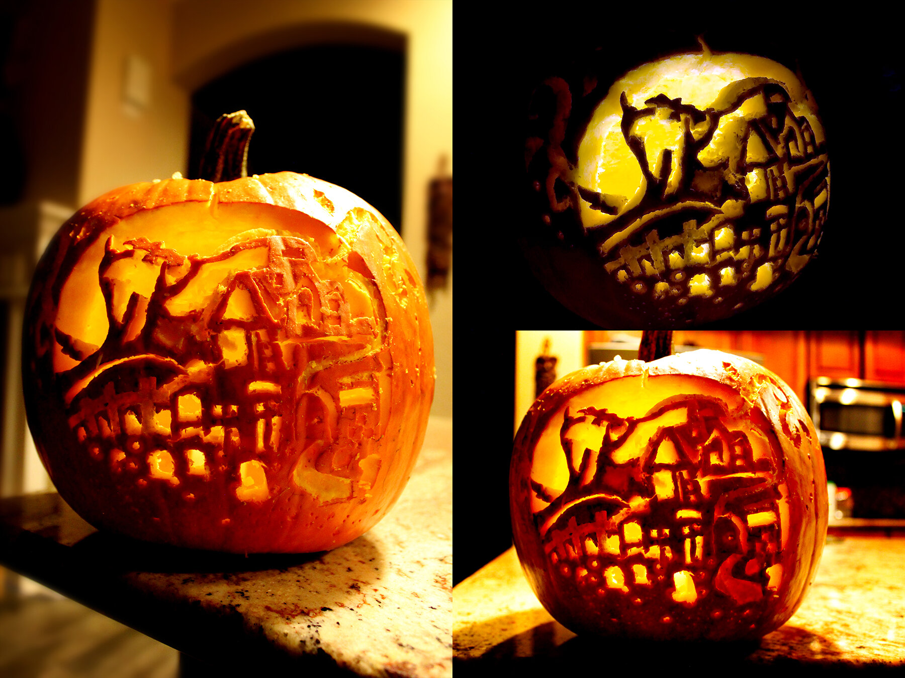 Haunted House- Graveyard Pumpkin Carving