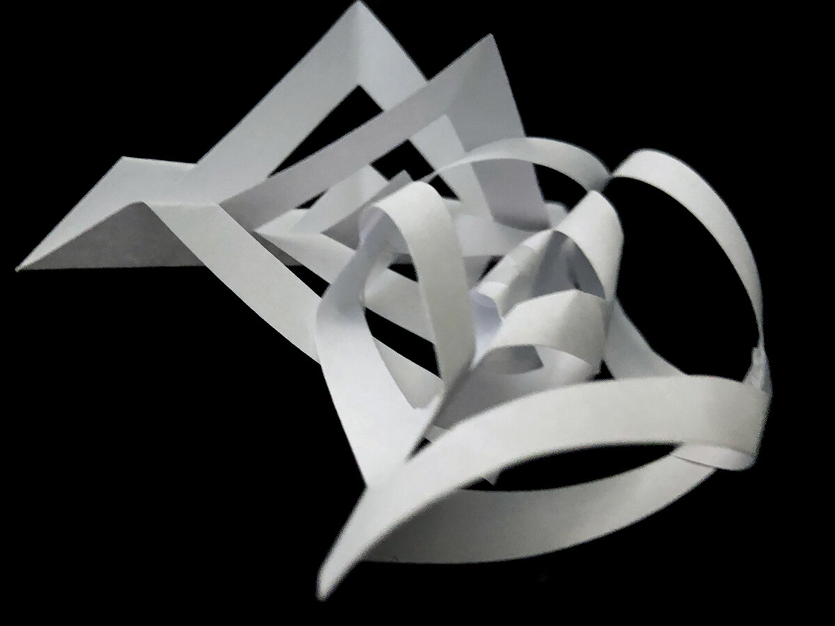 Asymmetrical 3D Paper Snowflake