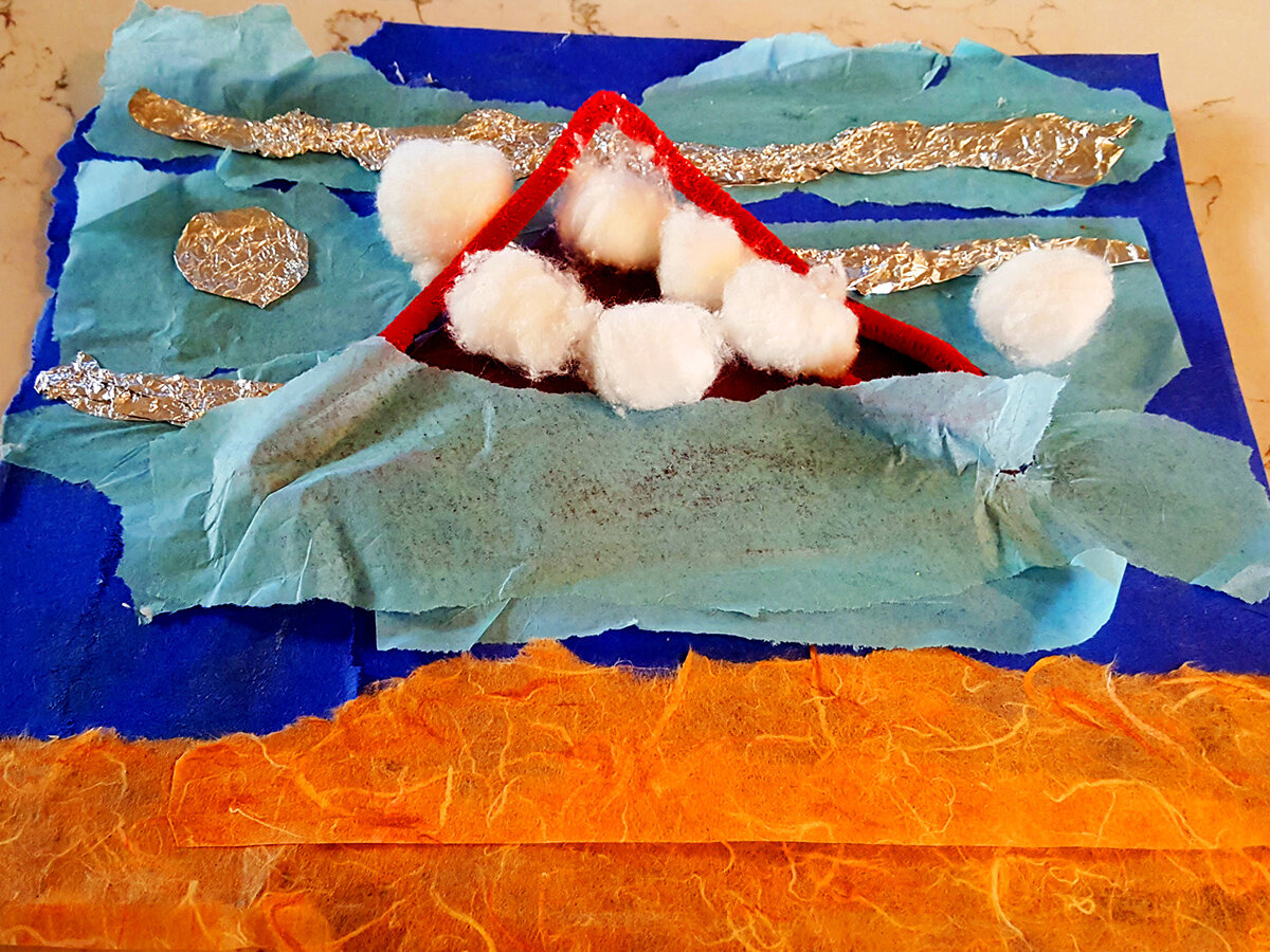 3D Mount Fuji with Pipe Cleaner by Tiana