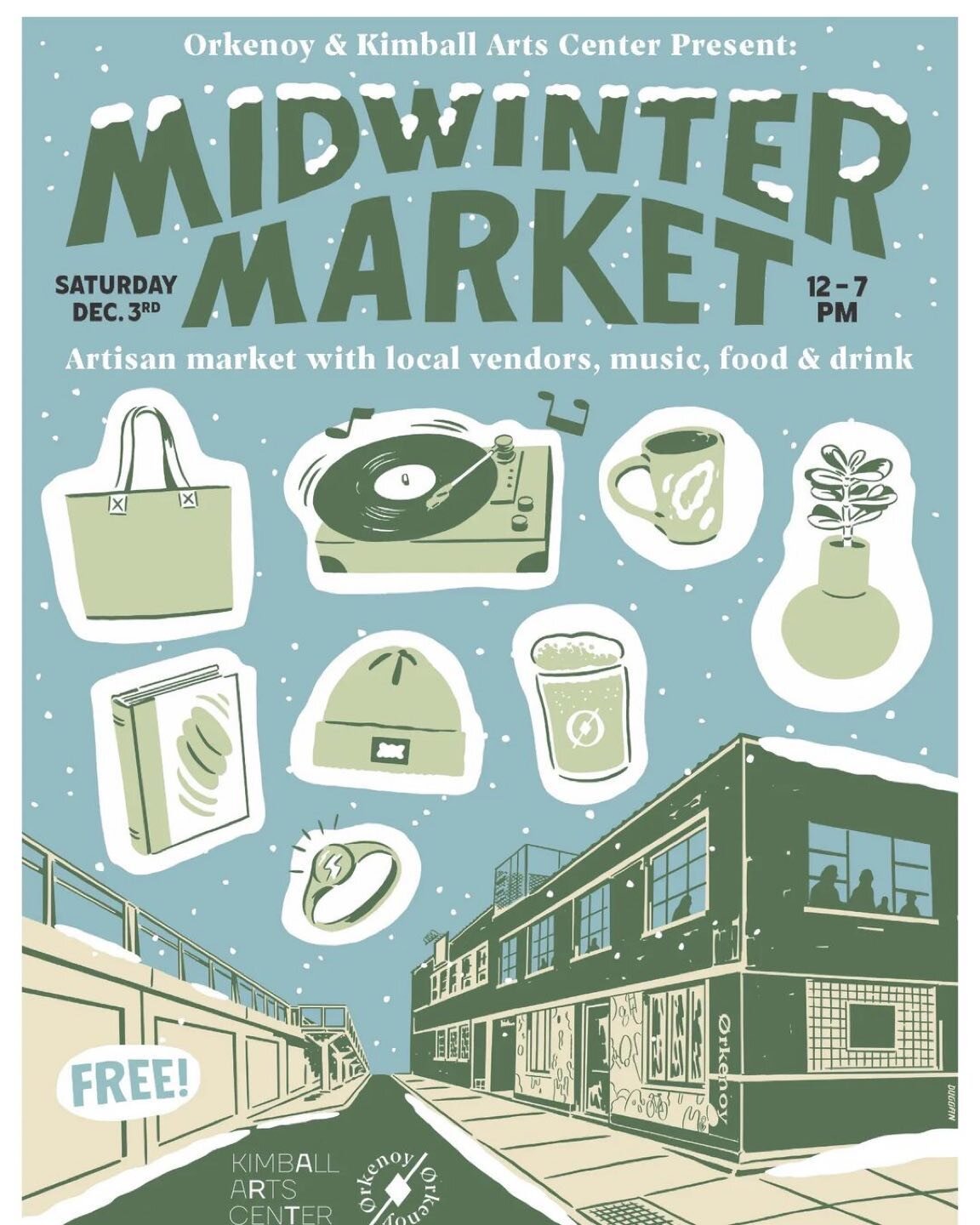 Art, music, vintage, records, jewelry, crafts, food, drinks, and on and on and on.....

Come hang with us at the 2022 Midwinter Market on December 3rd!

Celebrating Chicago's creative and maker community. We'll be serving up Primary Colors blends alo