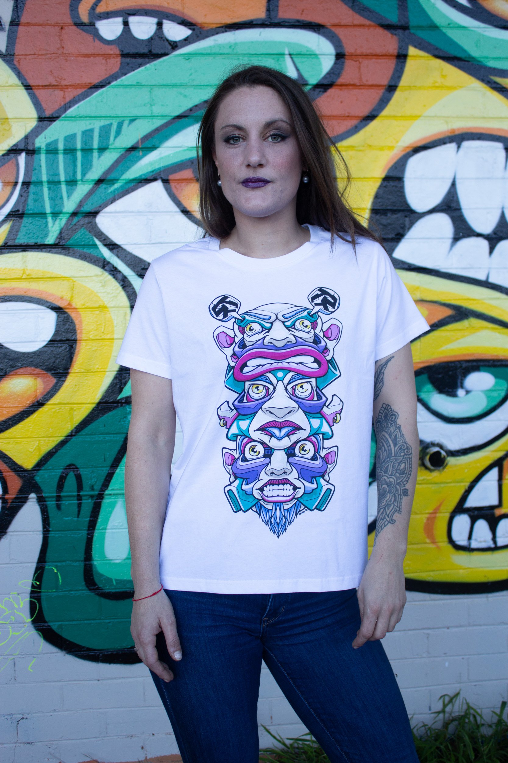 Womens Bubblegum Totem Tee