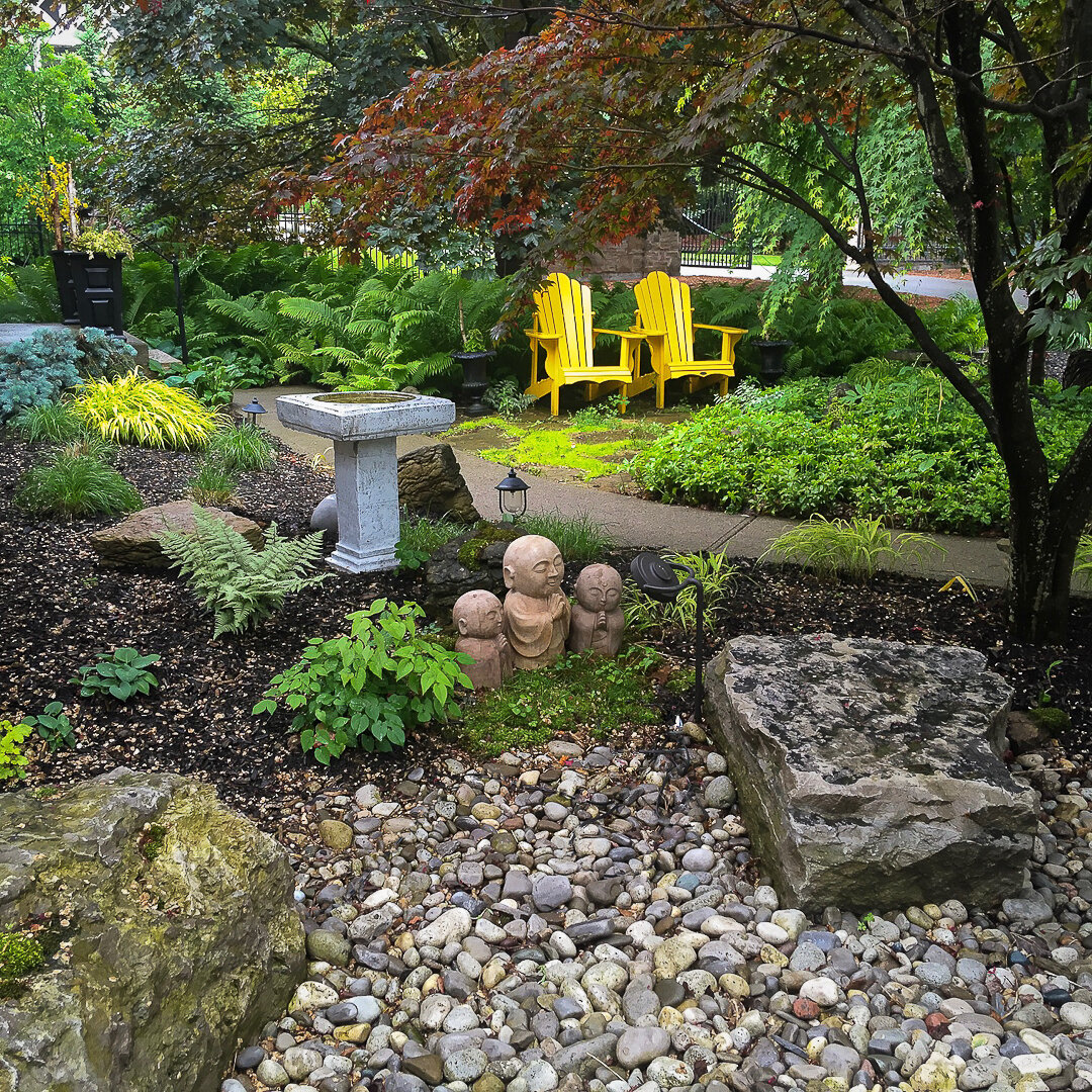 Front Japanese-inspired garden