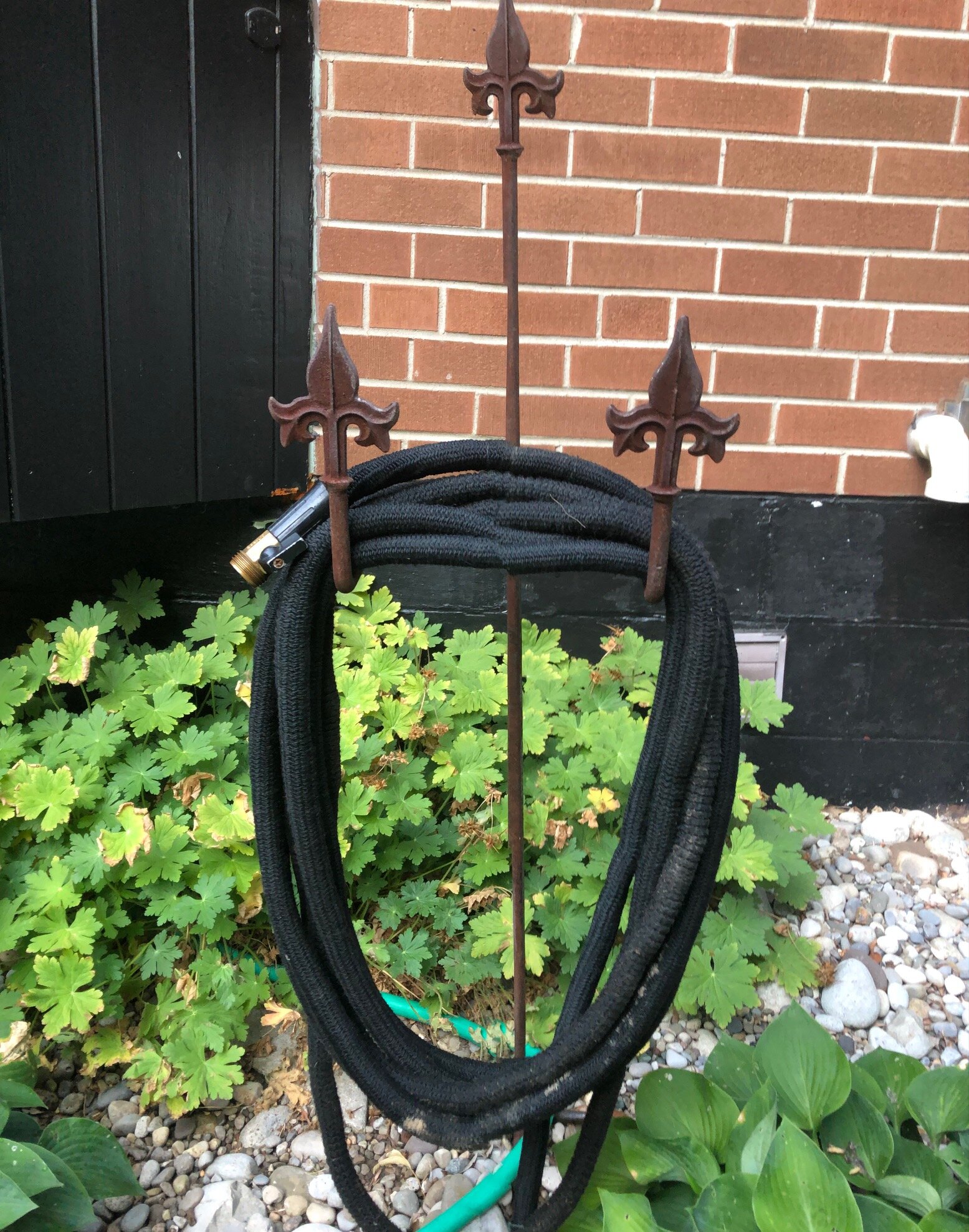 Our expandable garden hose that I don’t think I can live without after years of fighting with traditional garden hoses.