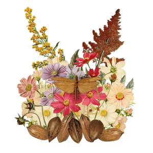 Artist creates exquisite woodland floral artwork for wife's forest