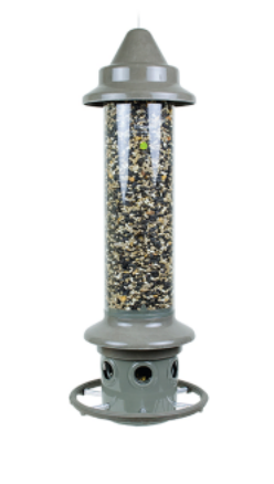 The Eliminator is a weight-sensitive bird feeder that keeps squirrels off your feeder.