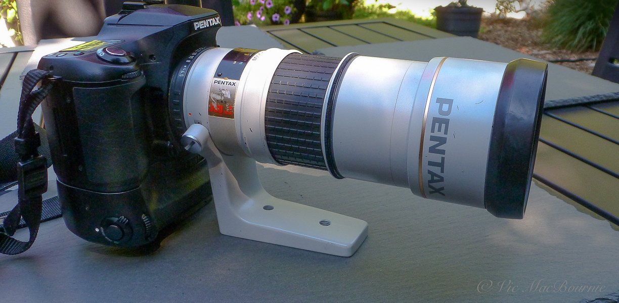 Pentax camera and F*300F4.5 lens
