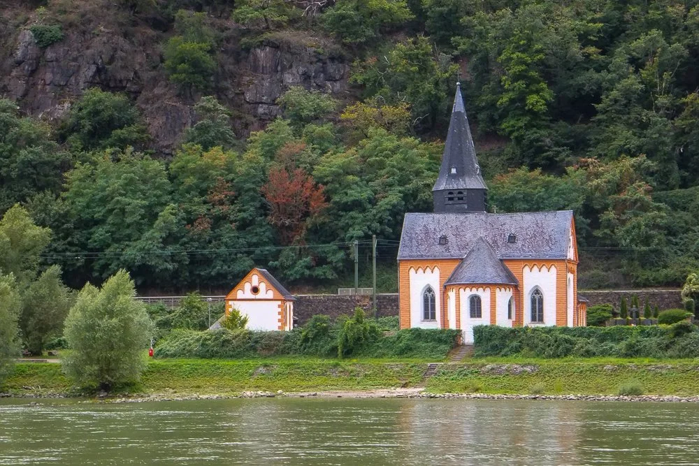 Fujifilm F660EXR caught this image of a church along the Rhine River.