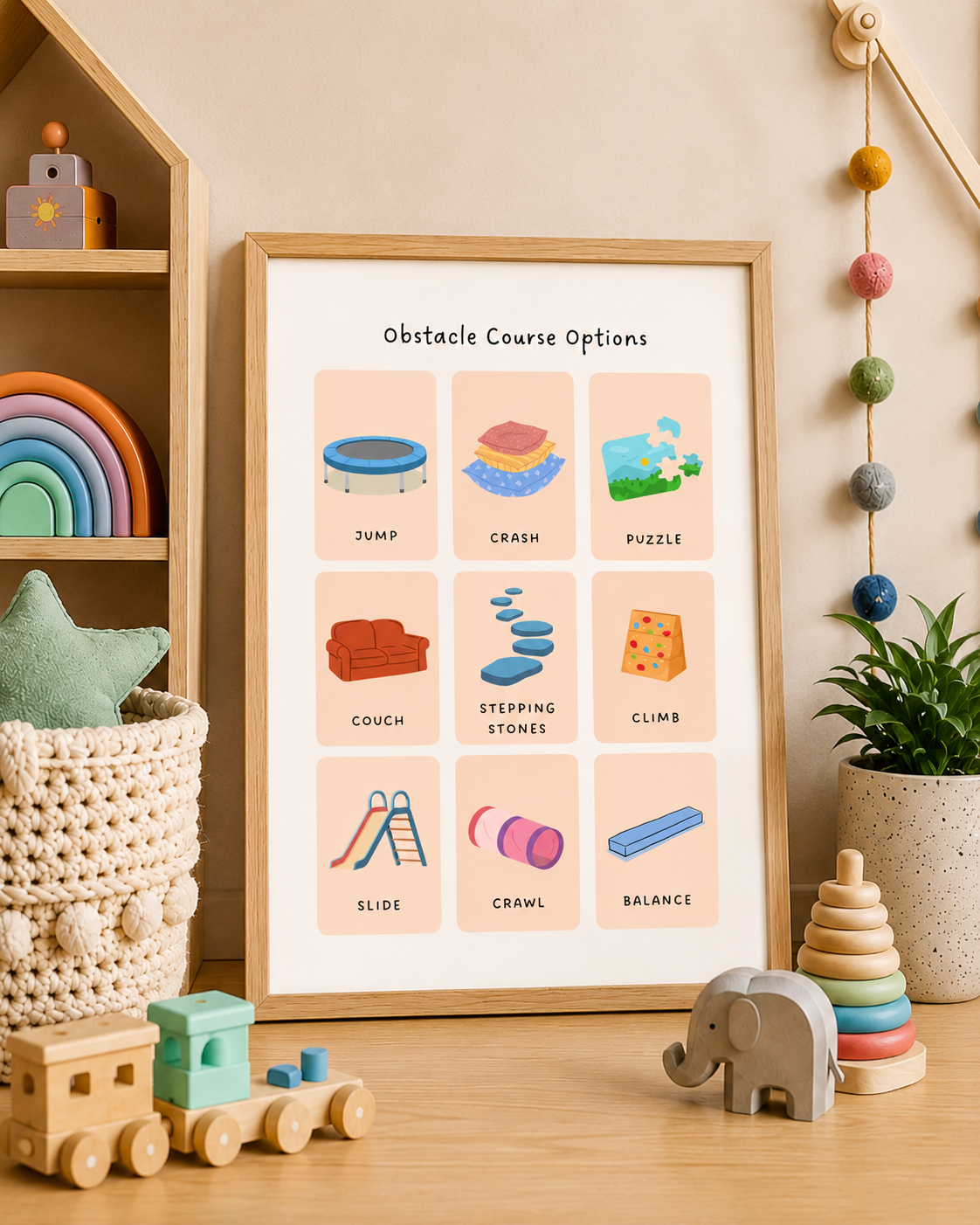 DIY Obstacle Course Menu