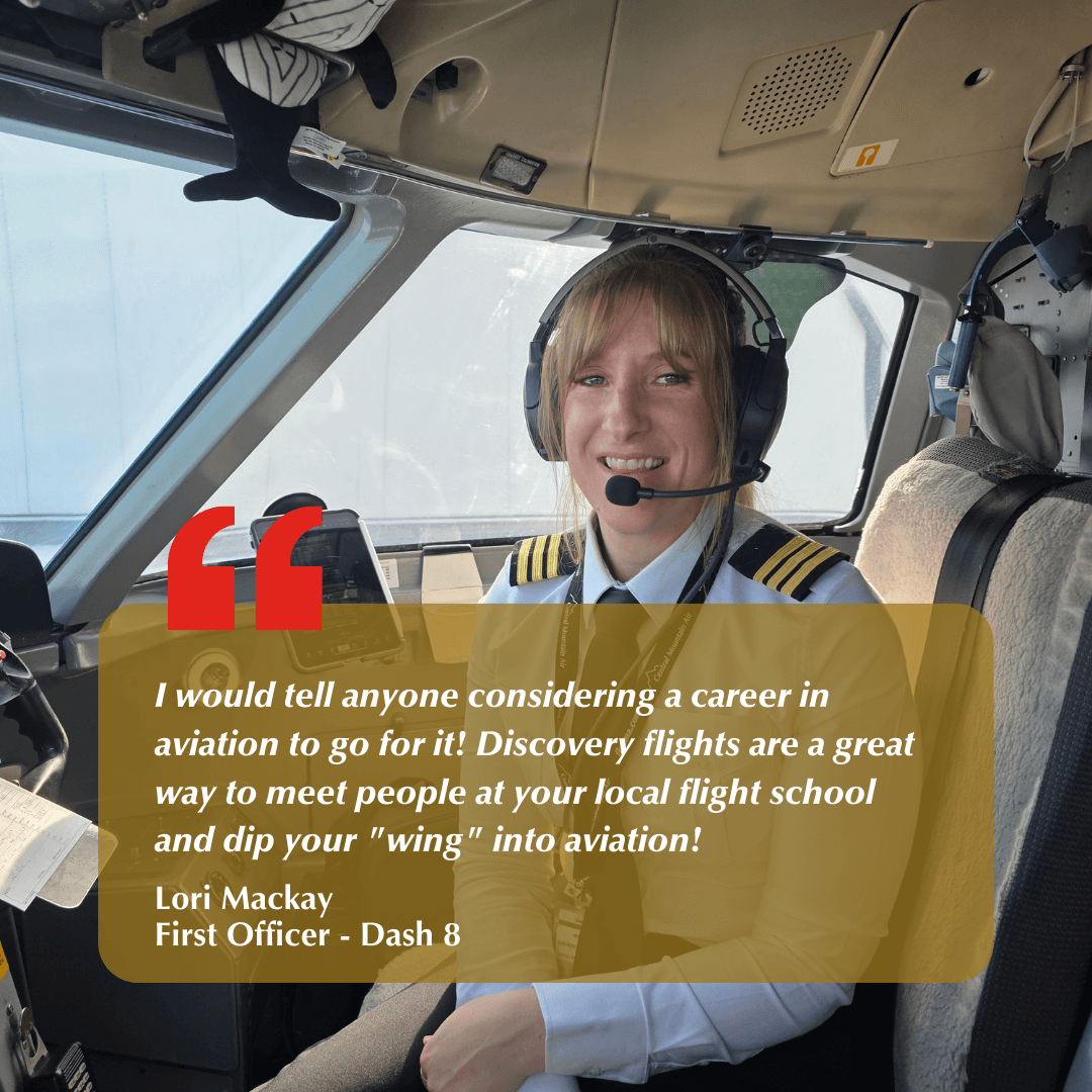 Meet the Team - Women in Aviation - Lori Mackay - First Officer - Dash 8