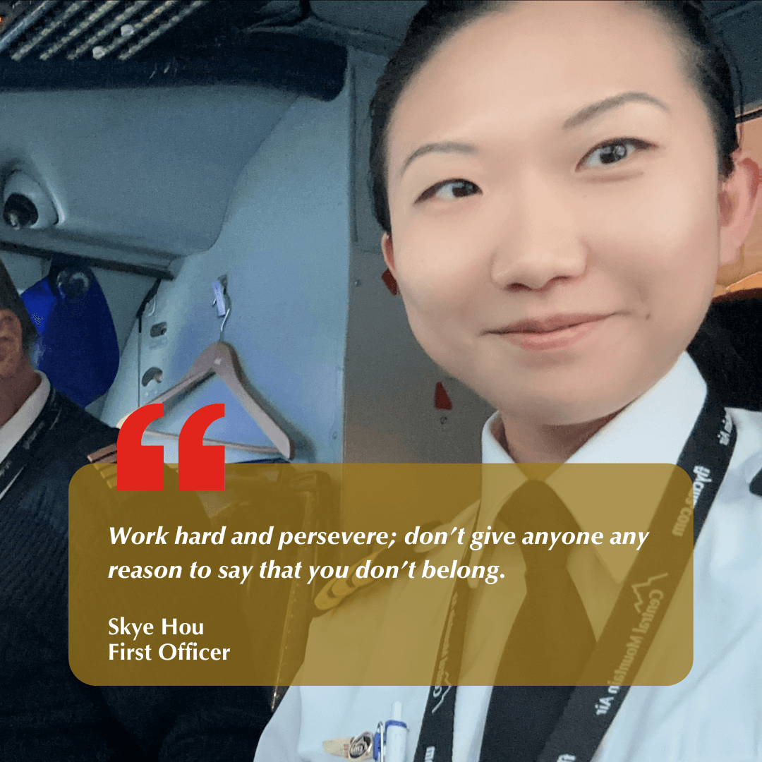 Meet the Team - Women in Aviation - Skye Hou- First Officer