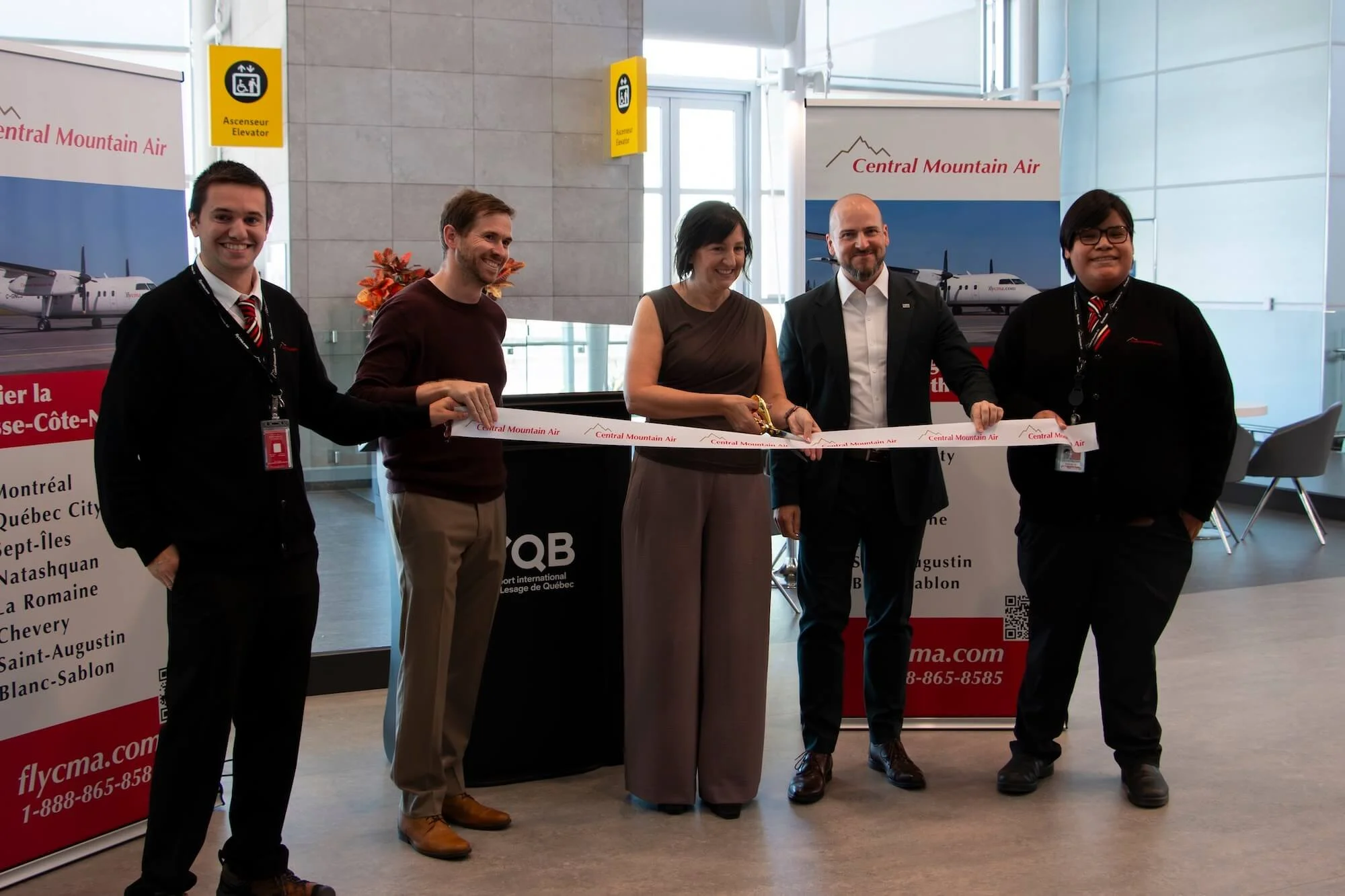 Central Mountain Air and Québec City Airport Mark Successful Transition to Main Terminal