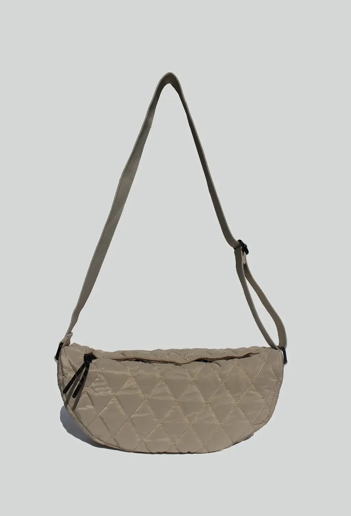 Cora Quilted Crossbody- Ivory