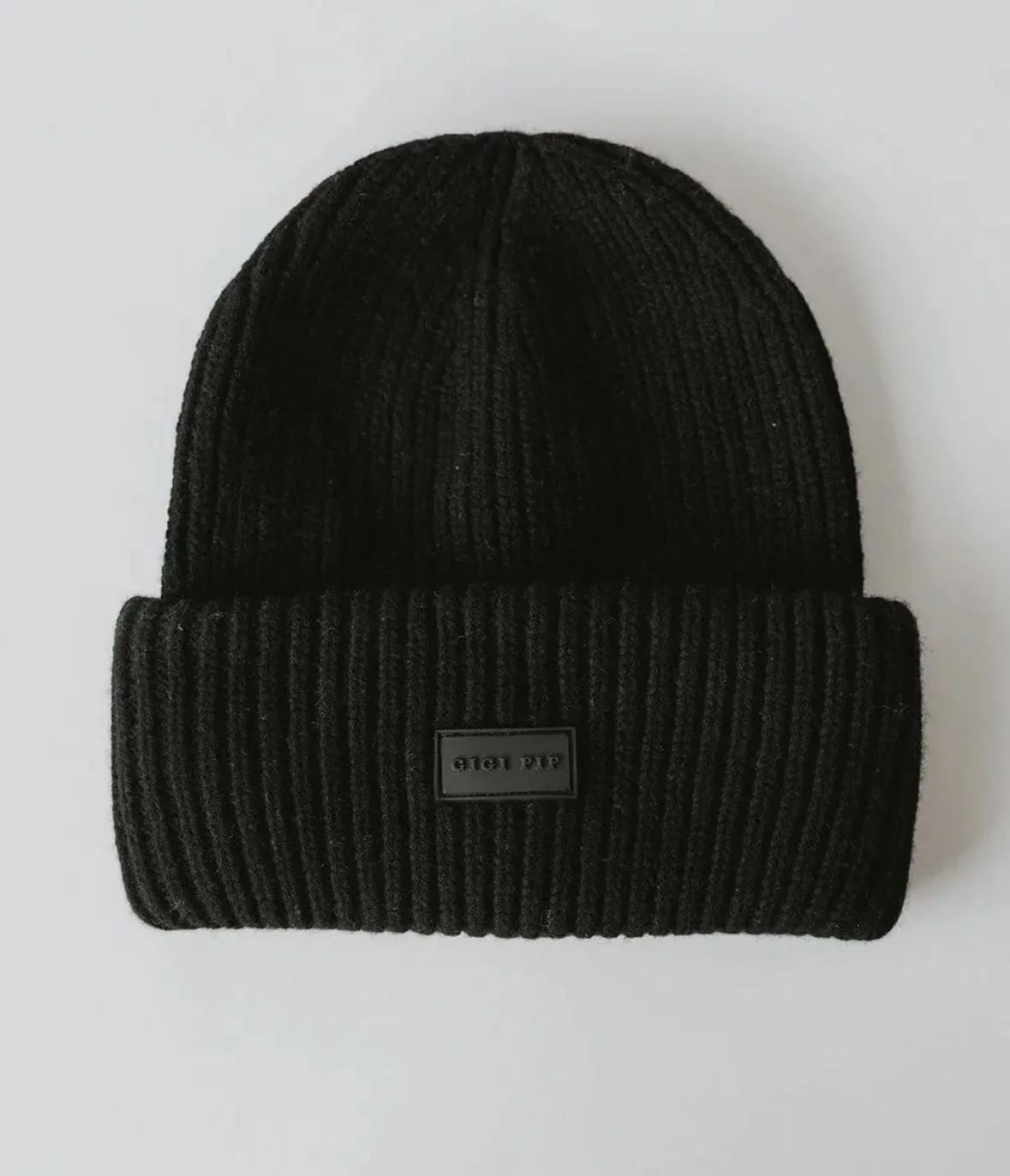 Gigi Merino Wool Beanie- Black
