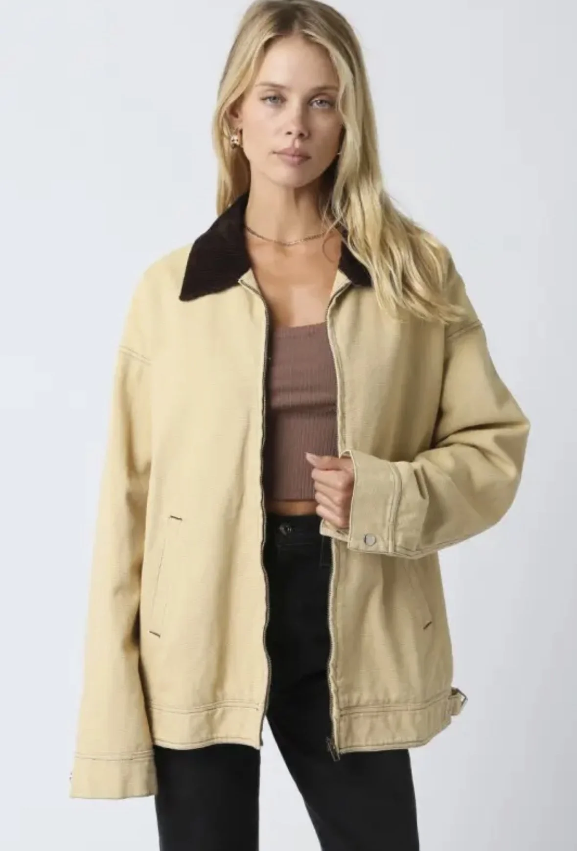 Elliot Barn Jacket- Taupe
