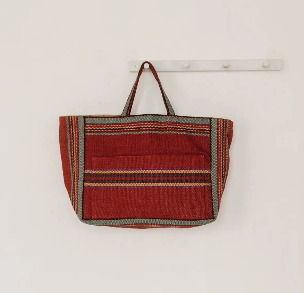 Flora Reusable Jute Tote Bag