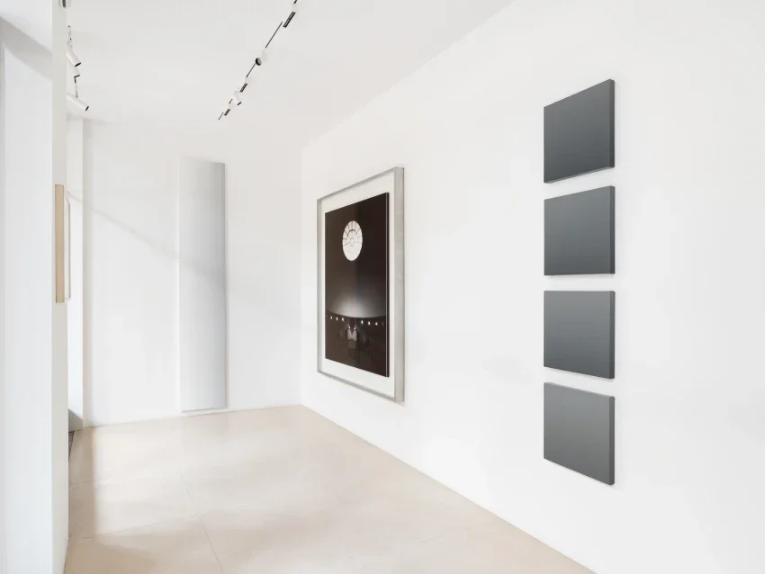 Hiroshi Sugimoto's Woodland Chapel (2001) and James Howell's 48.17 - 57.04 Four-Part Progression 07/05/04 (2004). 