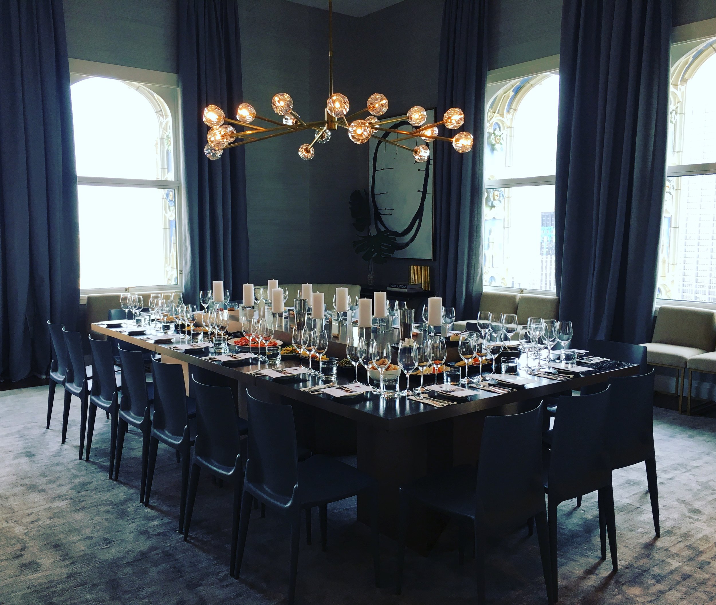 Champagne class for real-estate venue