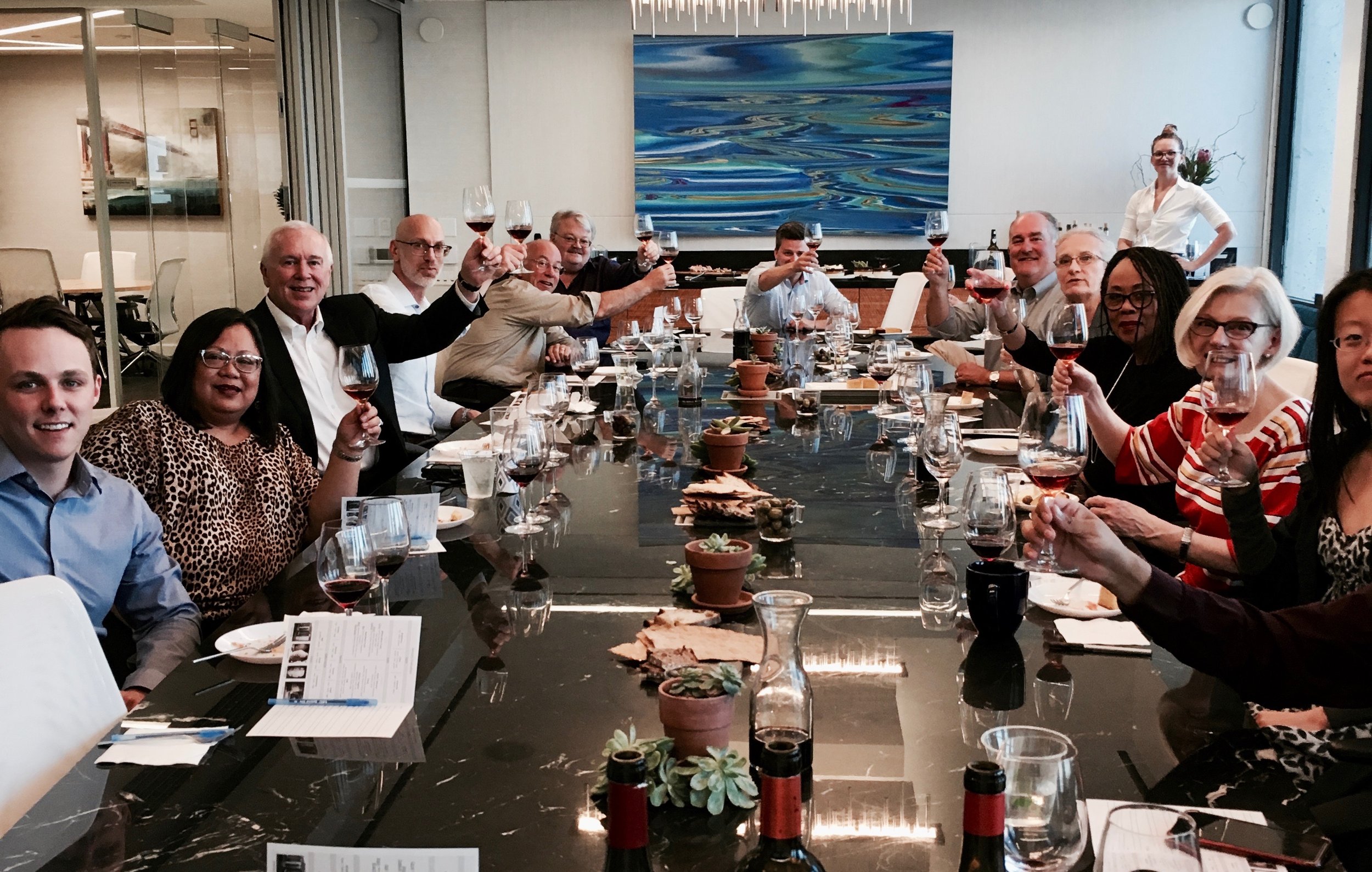 Toasting a great 'Regions of Italy' class