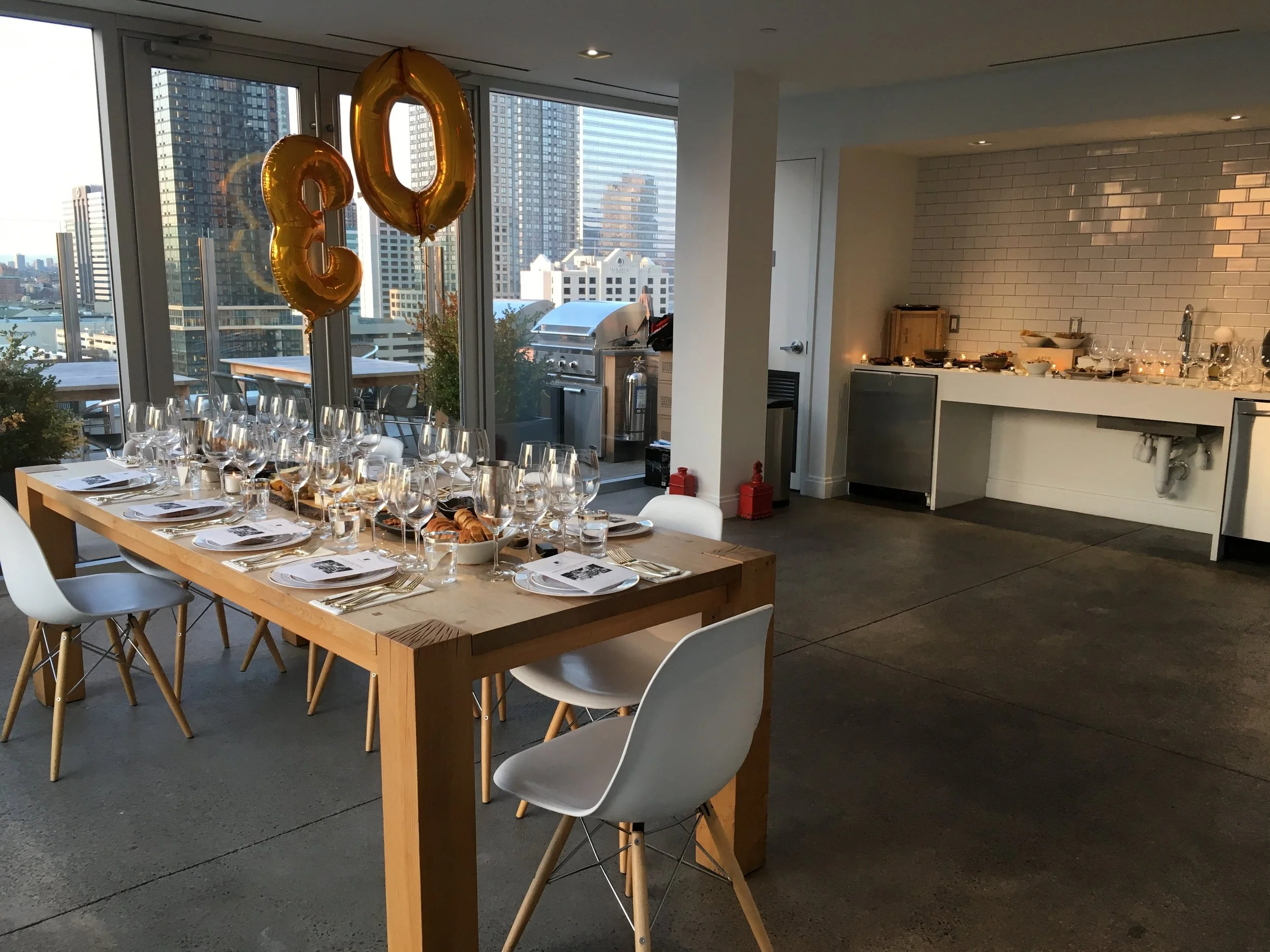 Surprise birthday gift in breakroom