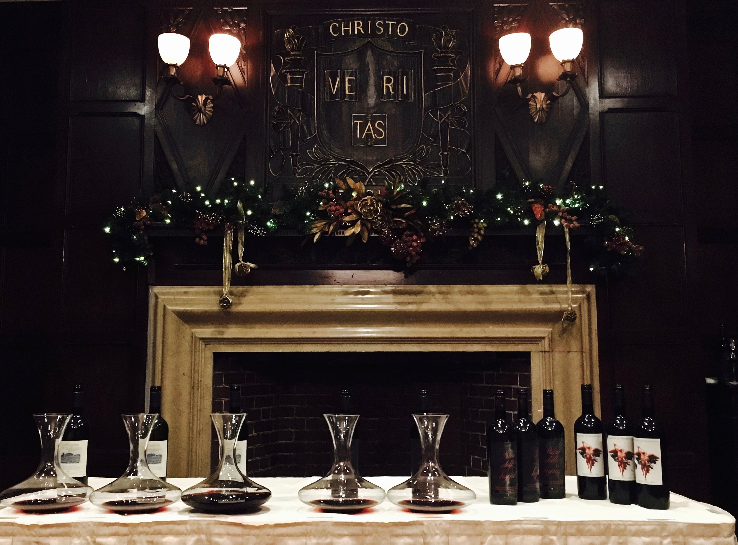 Sangiovese tasting at the Harvard club