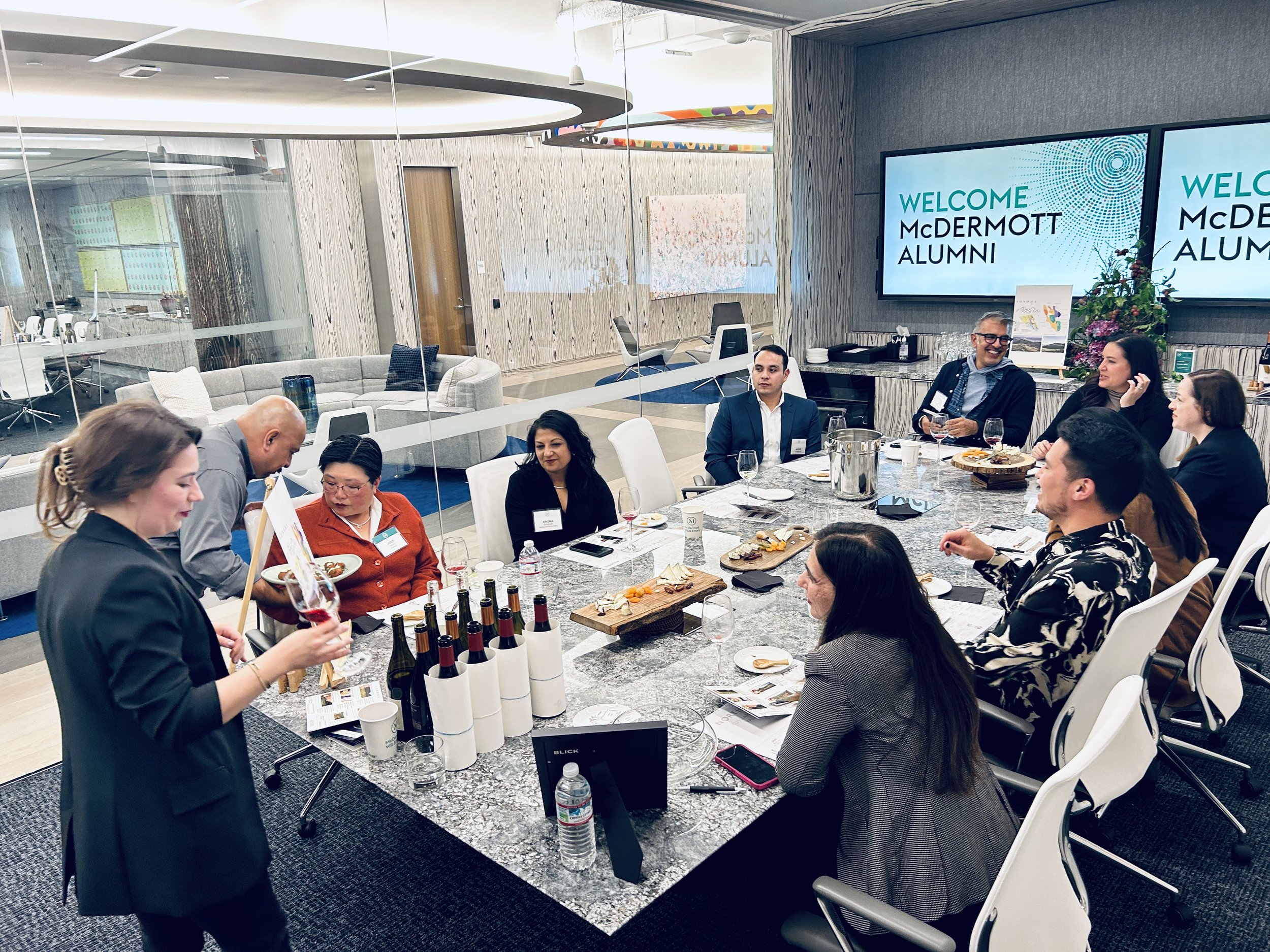 Sonoma Pinot class for alumni