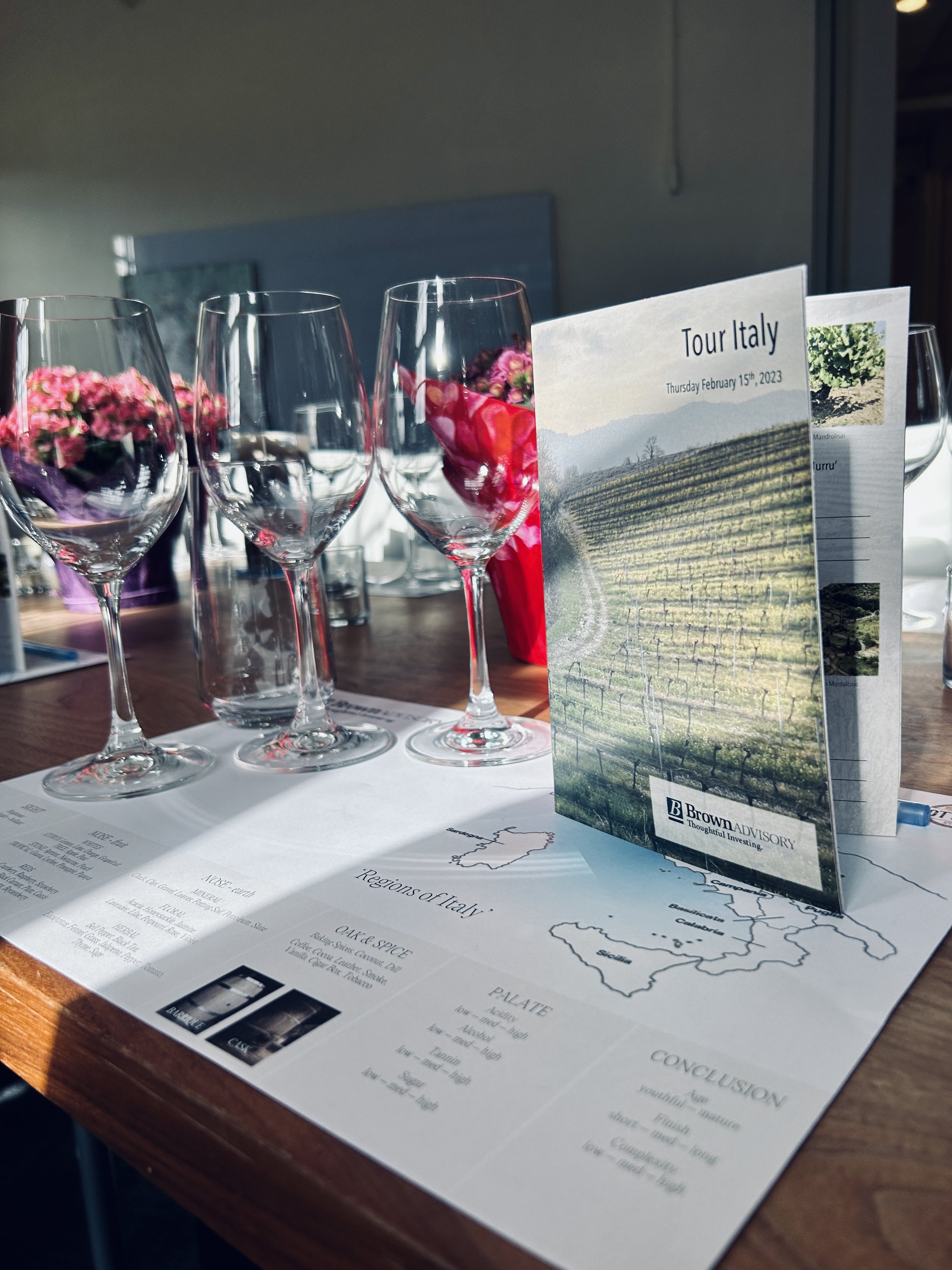 Booklets and placemats with company logo