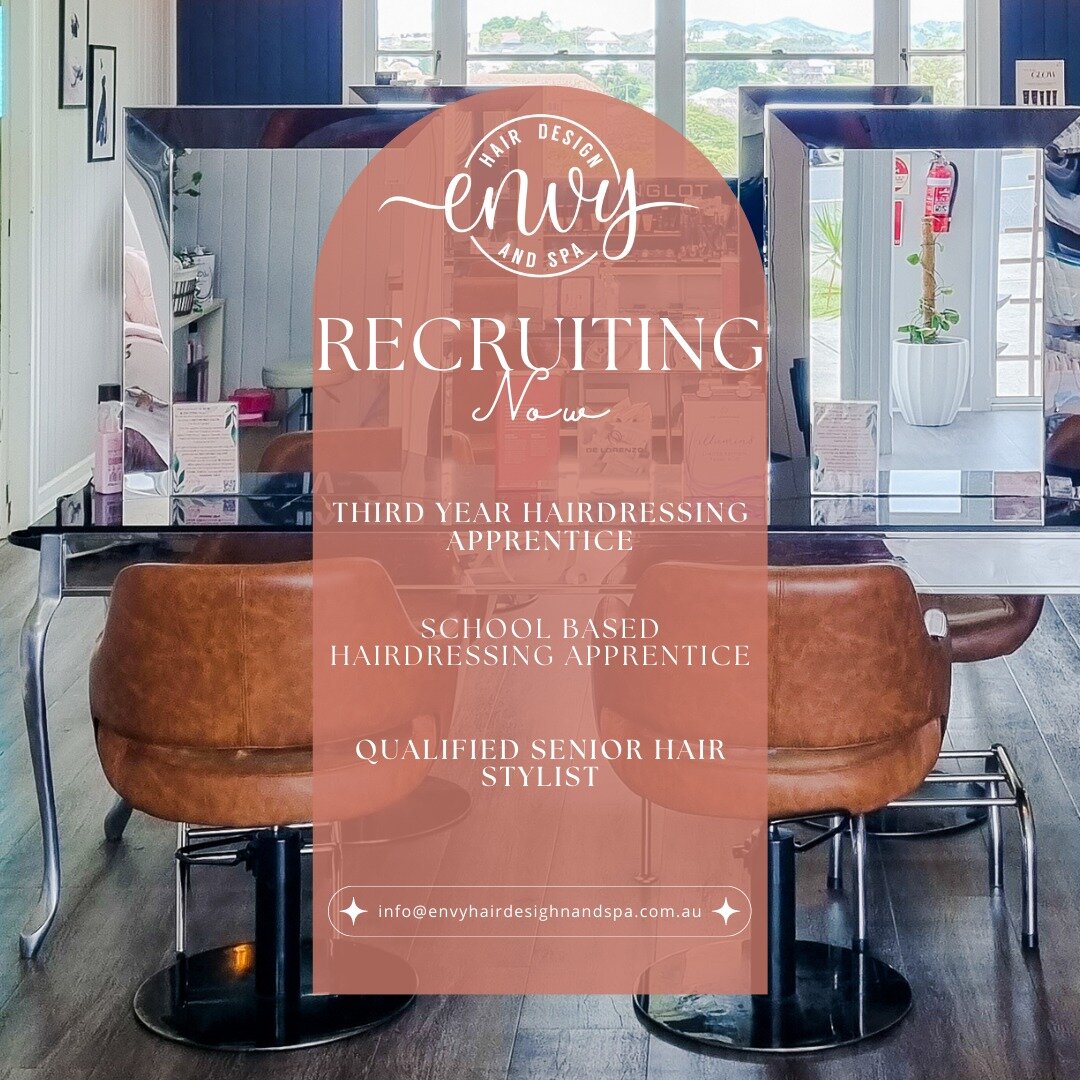 We'd love to welcome another member to our Envy team 🤩

As a team, we prioritise fun, team support, growth opportunities, self care, and education. 

Does this sound like the type of work atmosphere that you align with? 
We'd love to hear from you! 