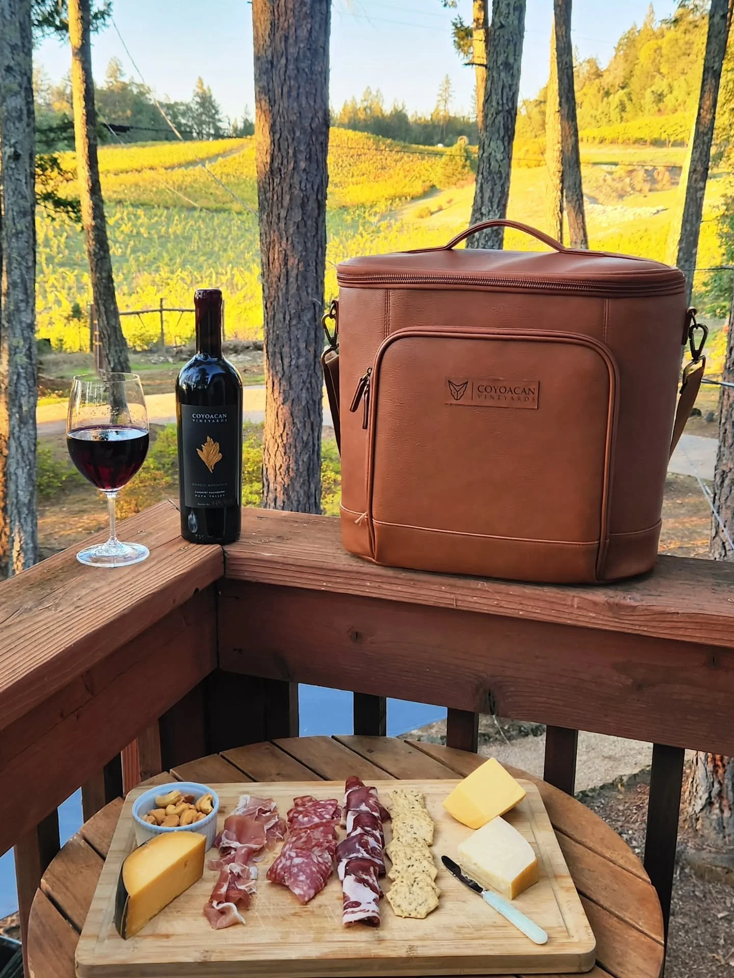 Enjoying a serene Howell Mountain sunset with a handcrafted charcuterie board and side-by-side tasting of our 2021 and 2022 Cabernet Sauvignon - a quiet reflection on the art and effort behind each vintage.

Another harvest day tomorrow, but tonight,