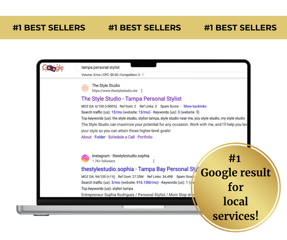 #1 Google result for local services from SEO copywriting services
