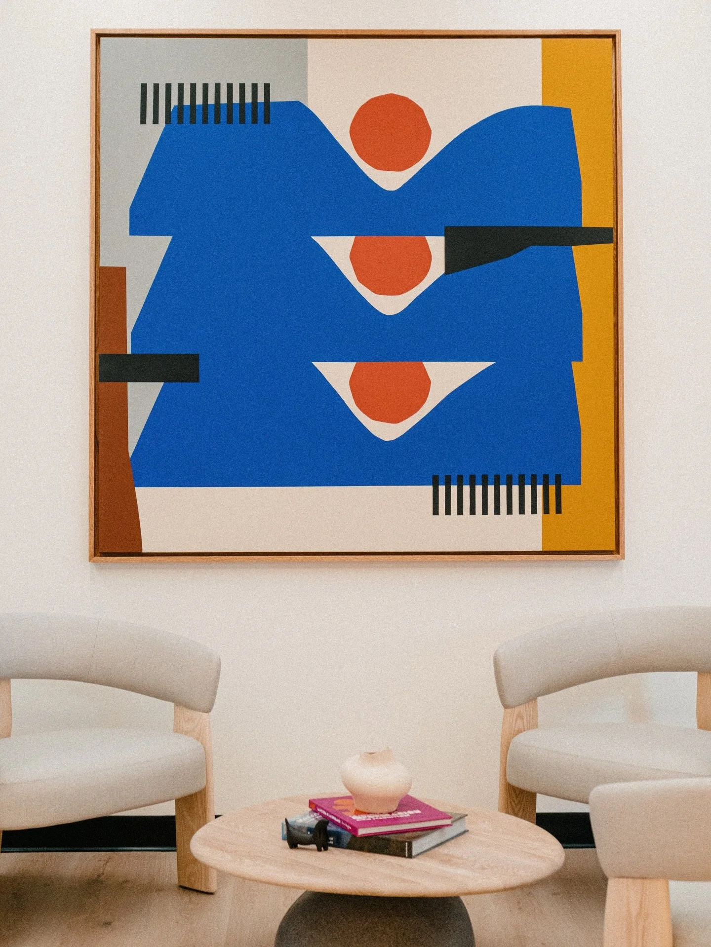 Some of my favorite artworks from the recently finished large-scale series of paintings and murals for @bainandcompany in Polanco, Mexico City. It was a challenge to develop so many art pieces for these 2 floors of office spaces, but I&rsquo;m very h