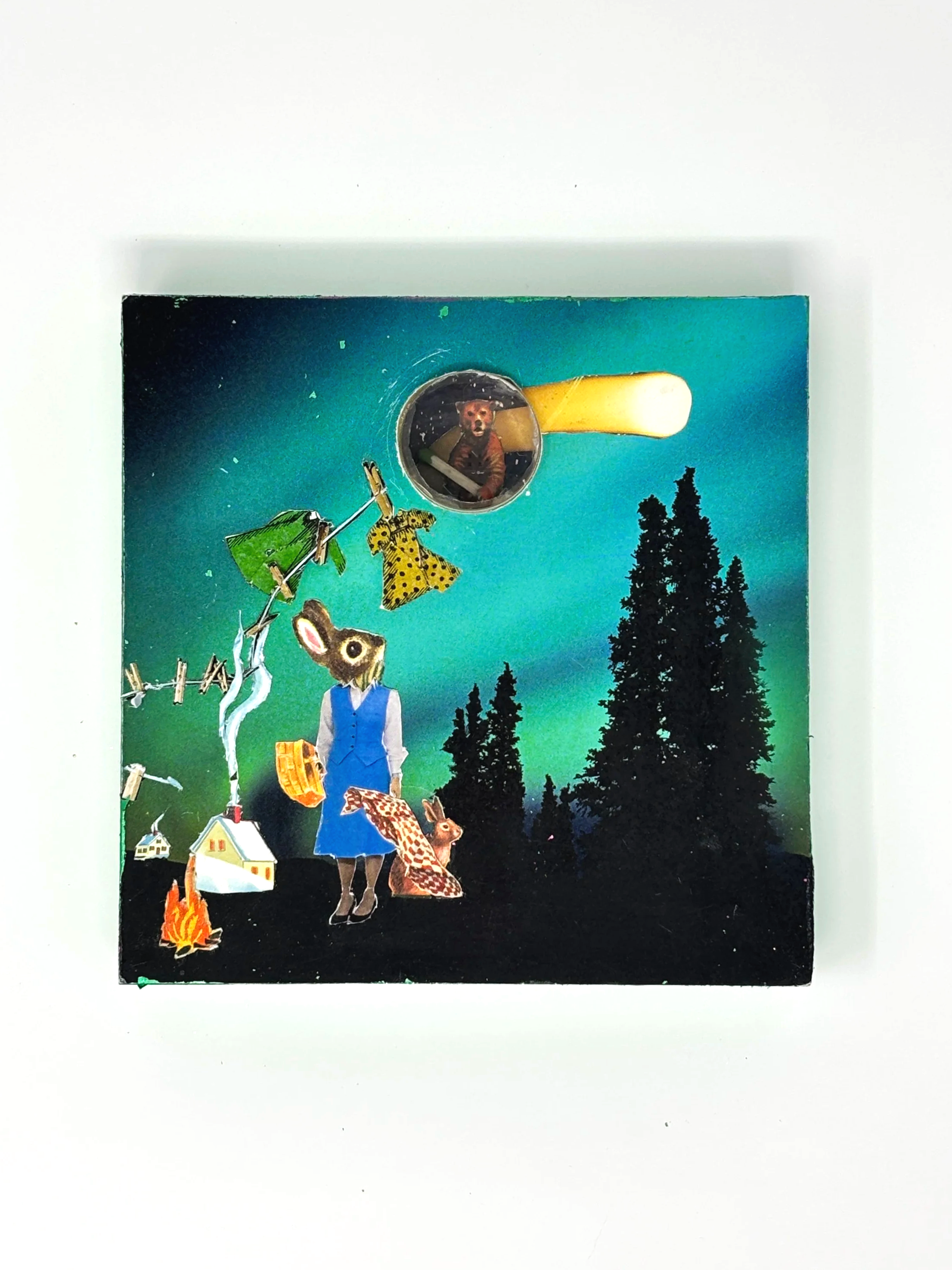 Ursa Major - Mixed Media - 4" x 4" x 1" - 2026