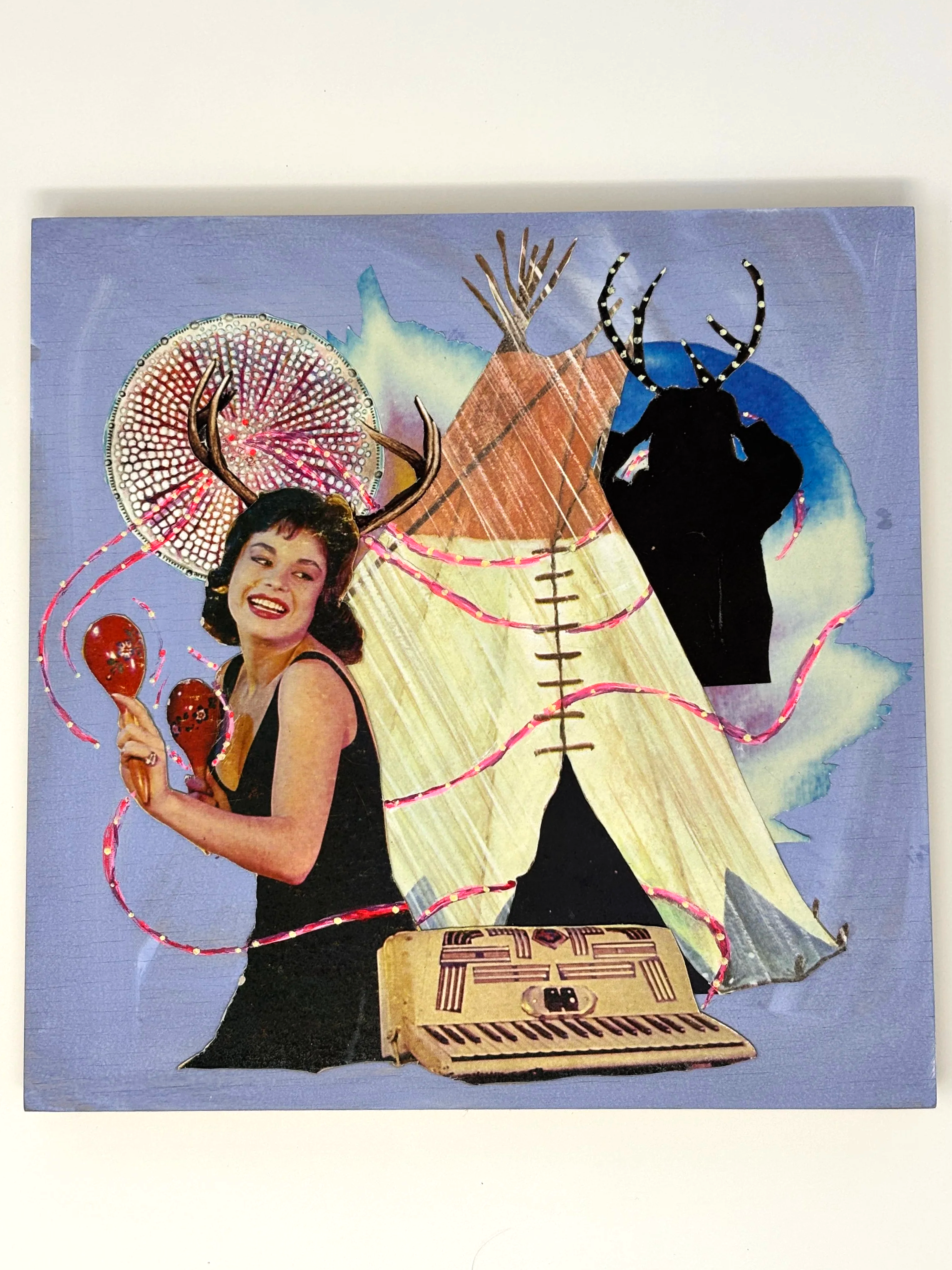 Shadow Dancing - Mixed Media - 10" x 10" x 1" - 2026
