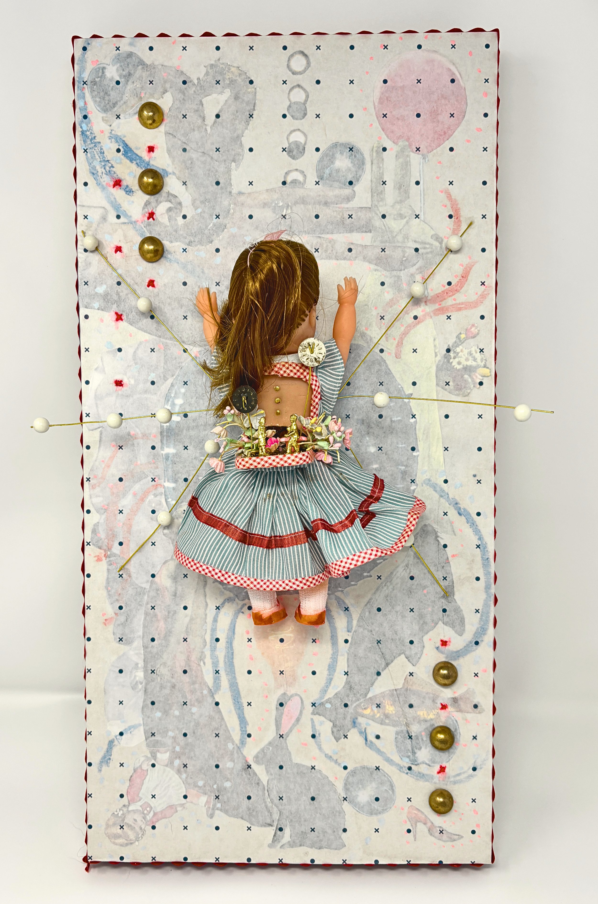 Chakra Notions: The Biological Clock - Mixed Media & Found Objects - 10" x 20 "x 3" - 2026