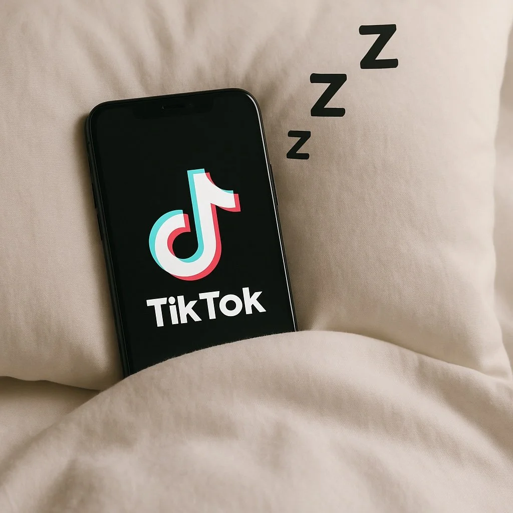 Tik Tok on pillow