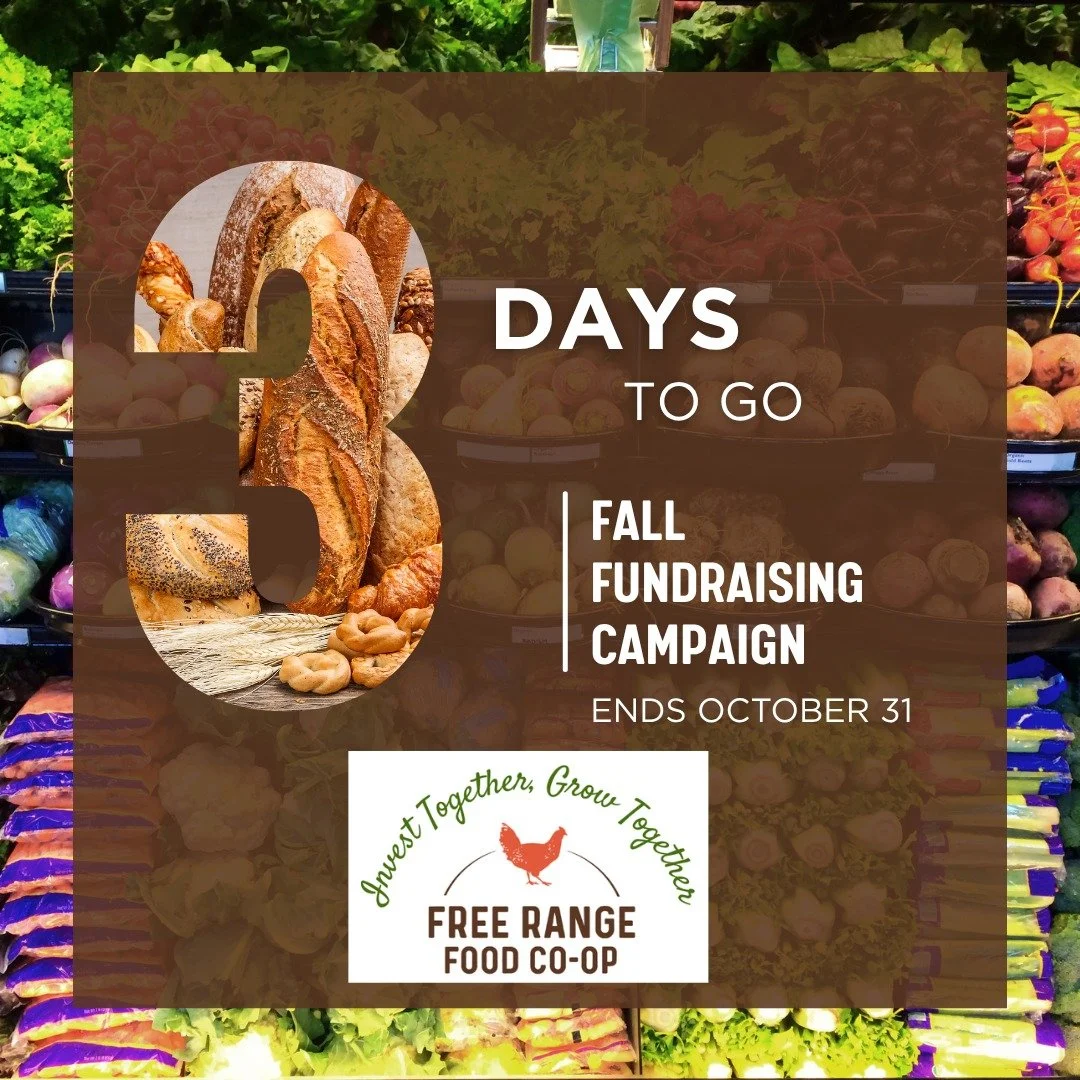 Quality & Values you won't find at any other grocery store in Grand Rapids! 
Time is running out ⏳ on the Fall Fundraising phase of our Community Investment Campaign but there's still time to make your contribution...
🌐PLEDGE ONLINE: www.FreeR
