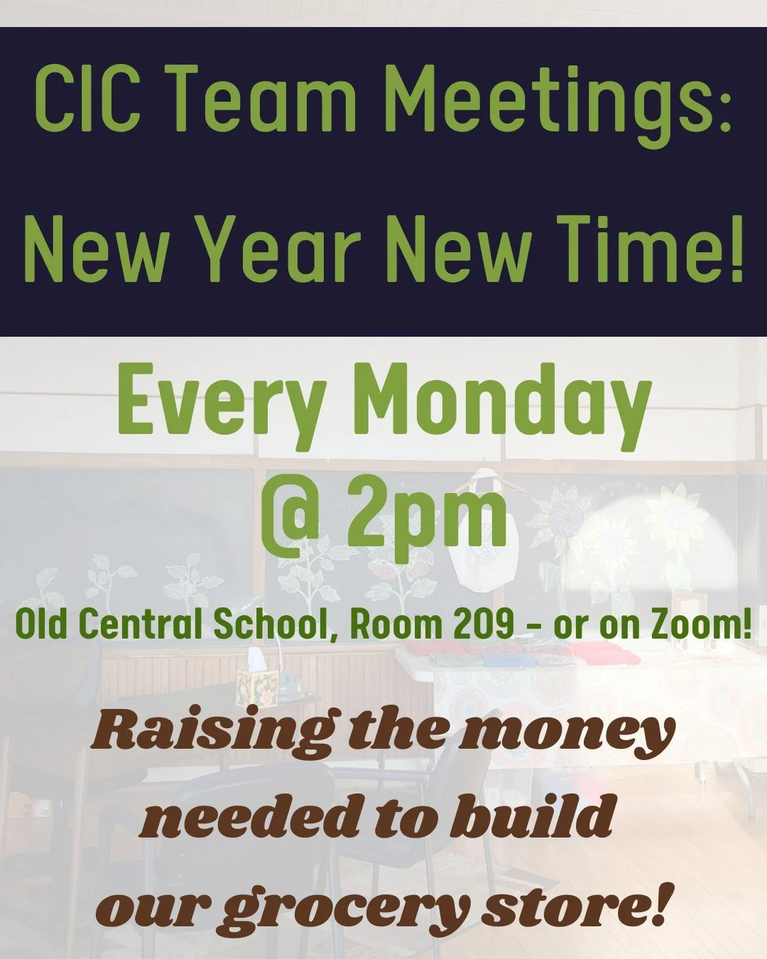 The CIC team will have their first meeting of the year TODAY at 2pm!

The team took a short two week break from meeting but the work never takes a break - we're continuing to wrap up the Season of Giving, big plans are in store for early 2026. We can
