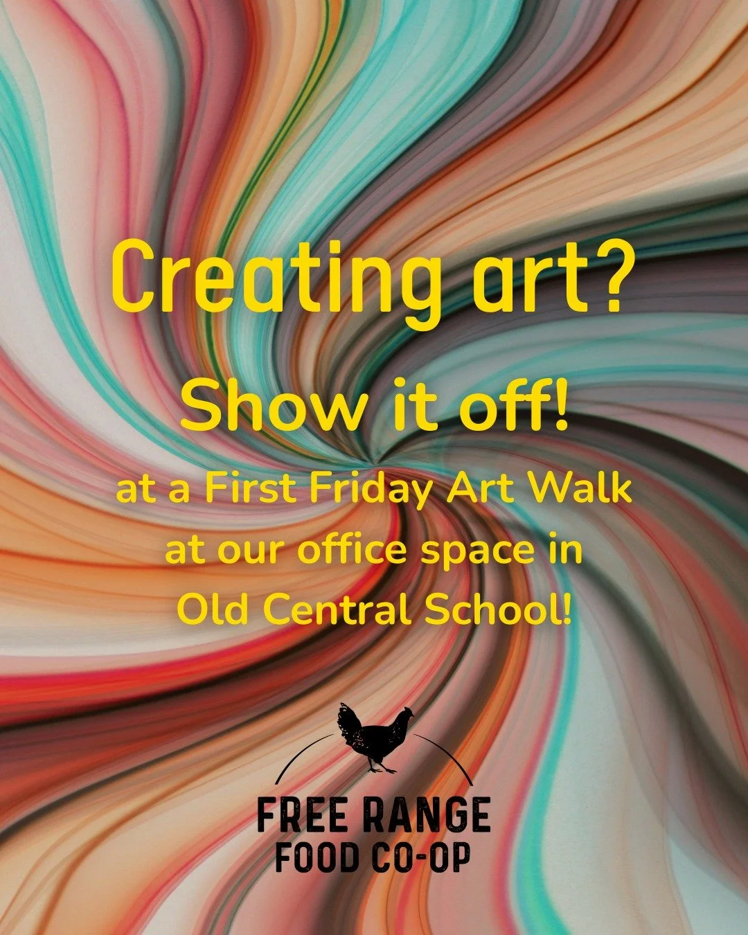 Are you an artist? 👩&zwj;🎨 We have a space for you to showcase your art (and leave it up all month if you want 🎨) for First Friday Art Walks at our FRFC office space in Room 209 of Old Central School. 

Get in touch with us by commenting below tha