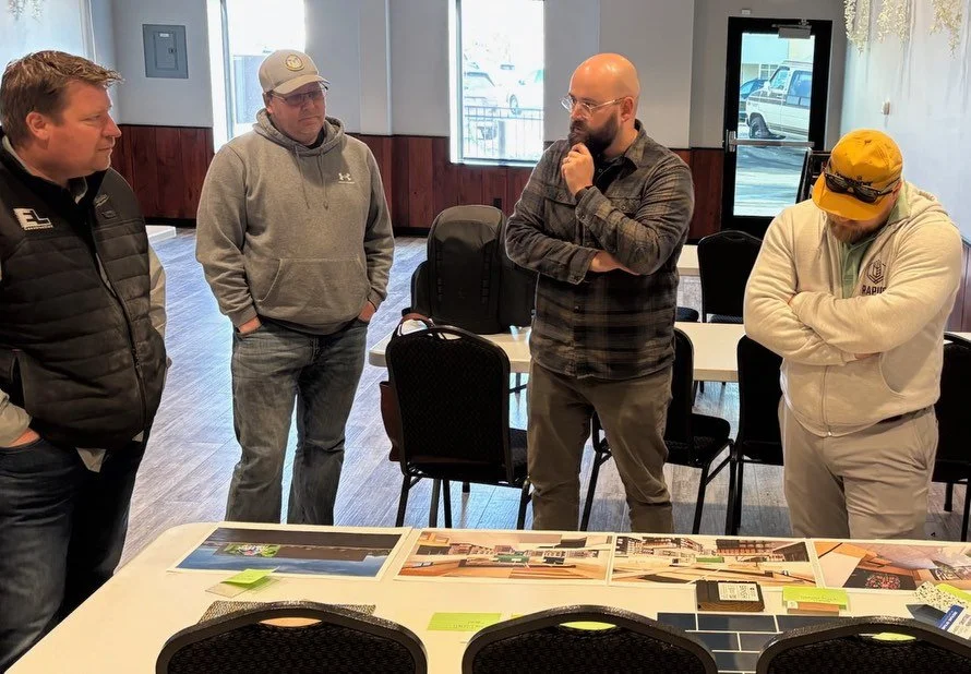 A few weeks ago the Site Development/Design team led what the professionals call a &ldquo;Page Turn&rdquo;. Detailed design documents and fixture plans are reviewed and adjusted before construction documents are created. FRFC Design Team members Isaa