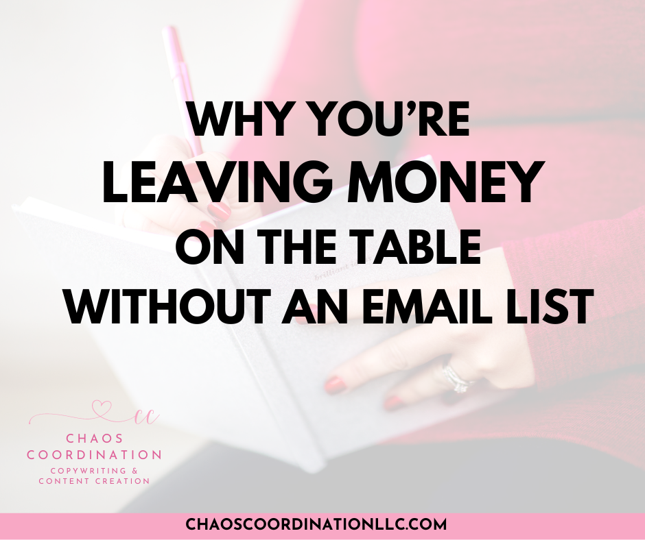Why You’re Leaving Money on the Table Without an Email List