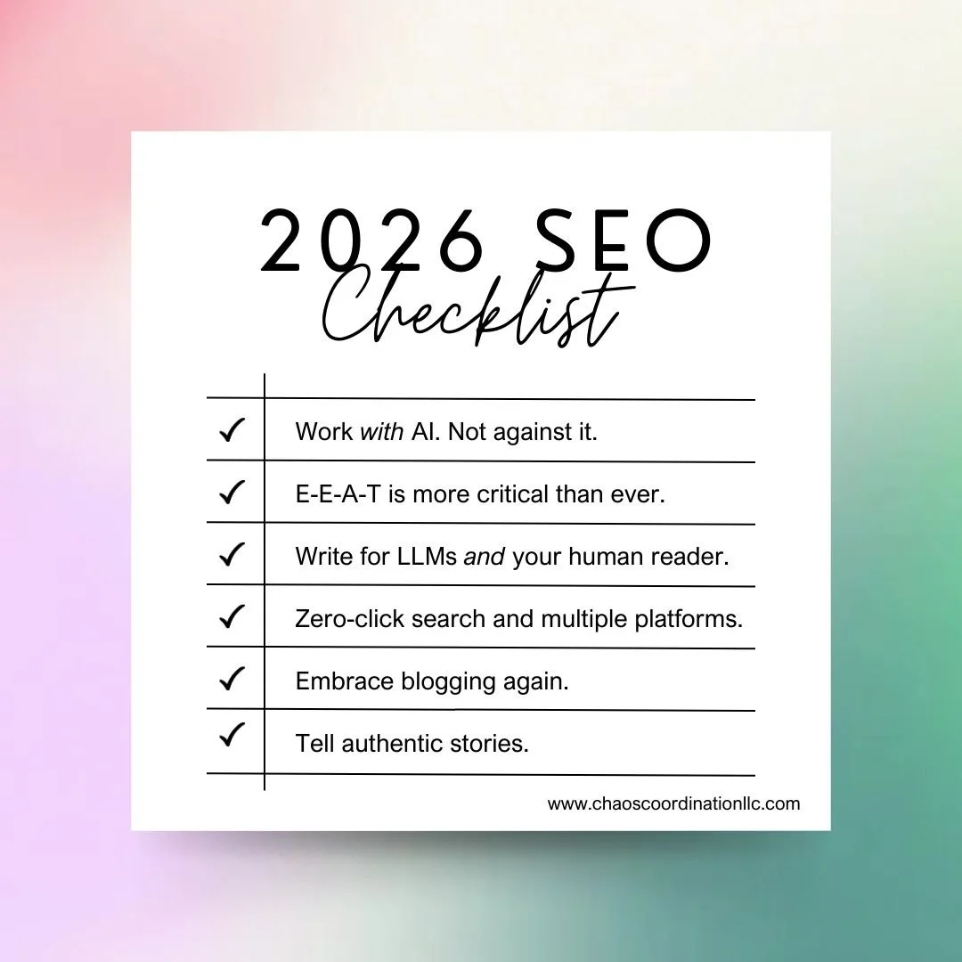 2026 SEO checklist