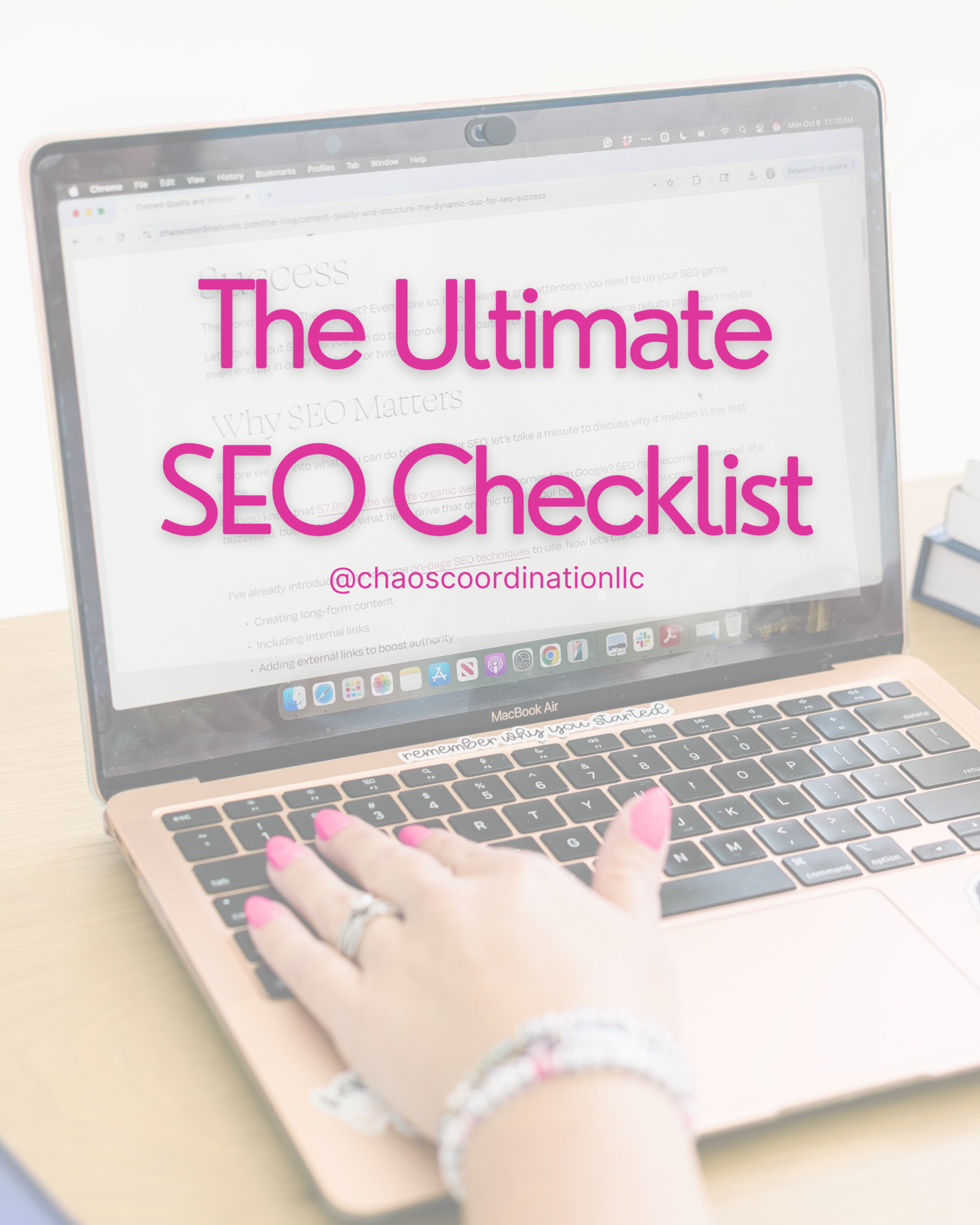 checklist to use to improve SEO on websites