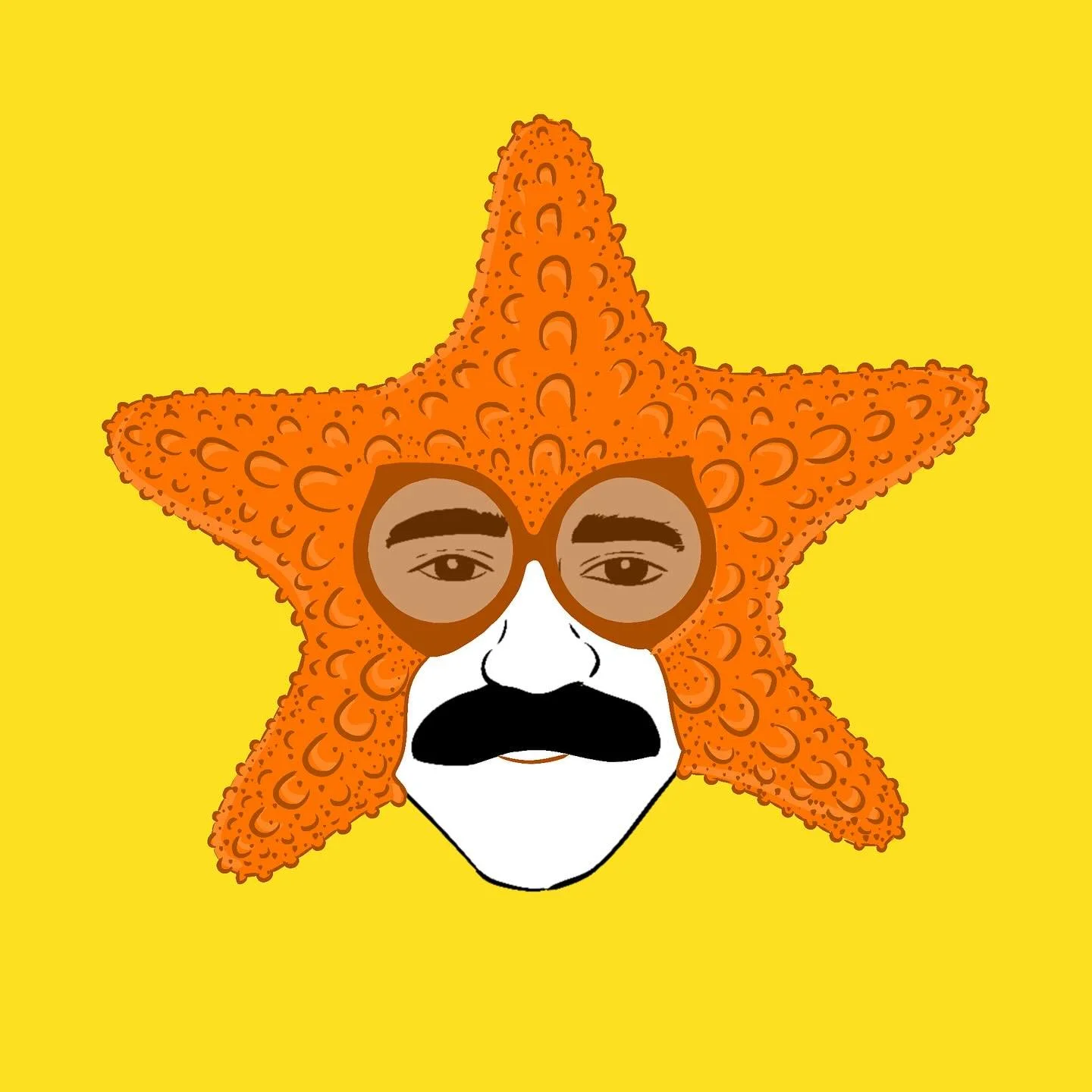 Day 7️⃣ - starfish
The perfect summer costume for @sabas_stuff 
#inktober #inktober2025 #ink #art #juanpabloart